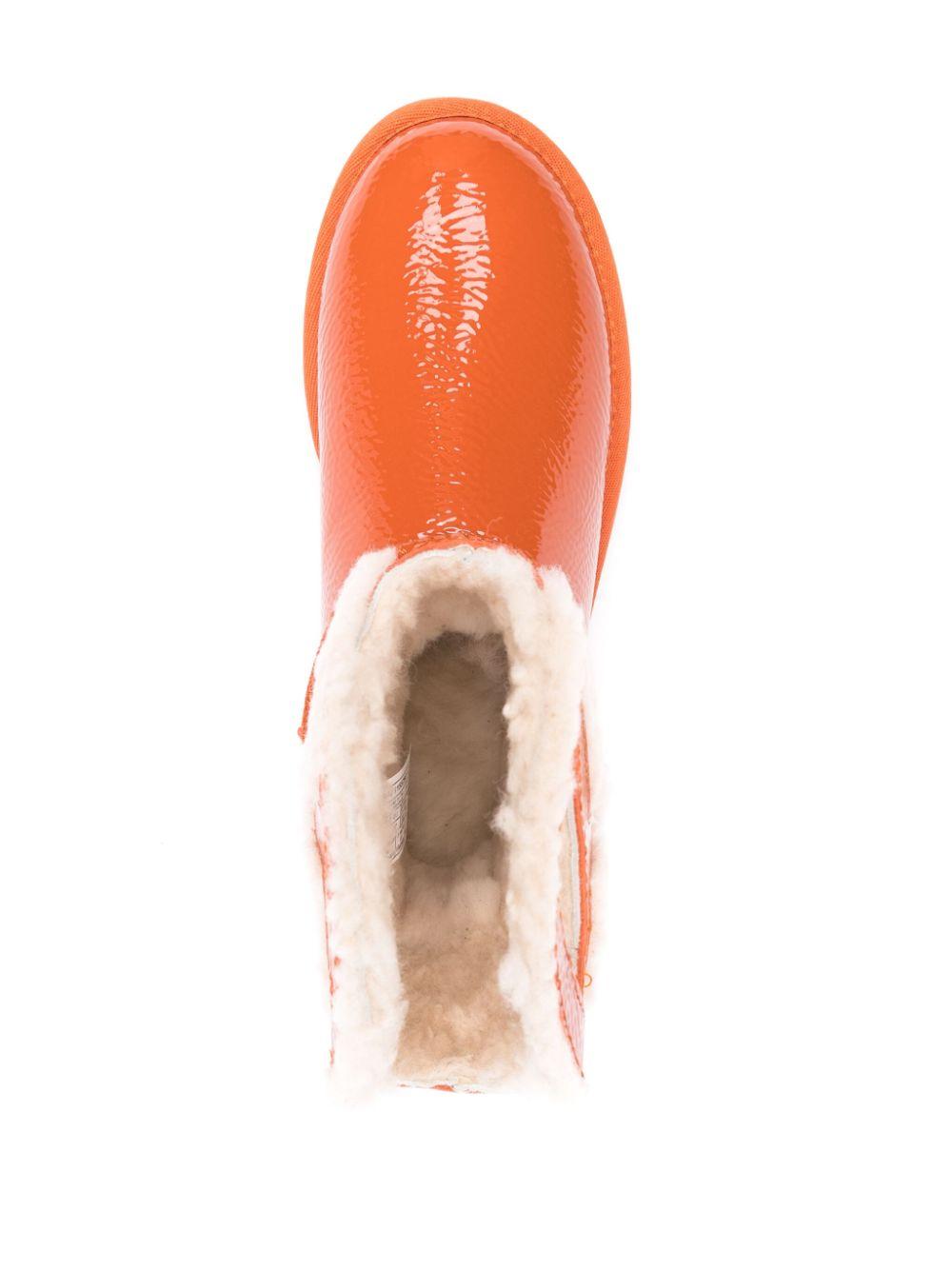 Orange ugg boots with fur deals