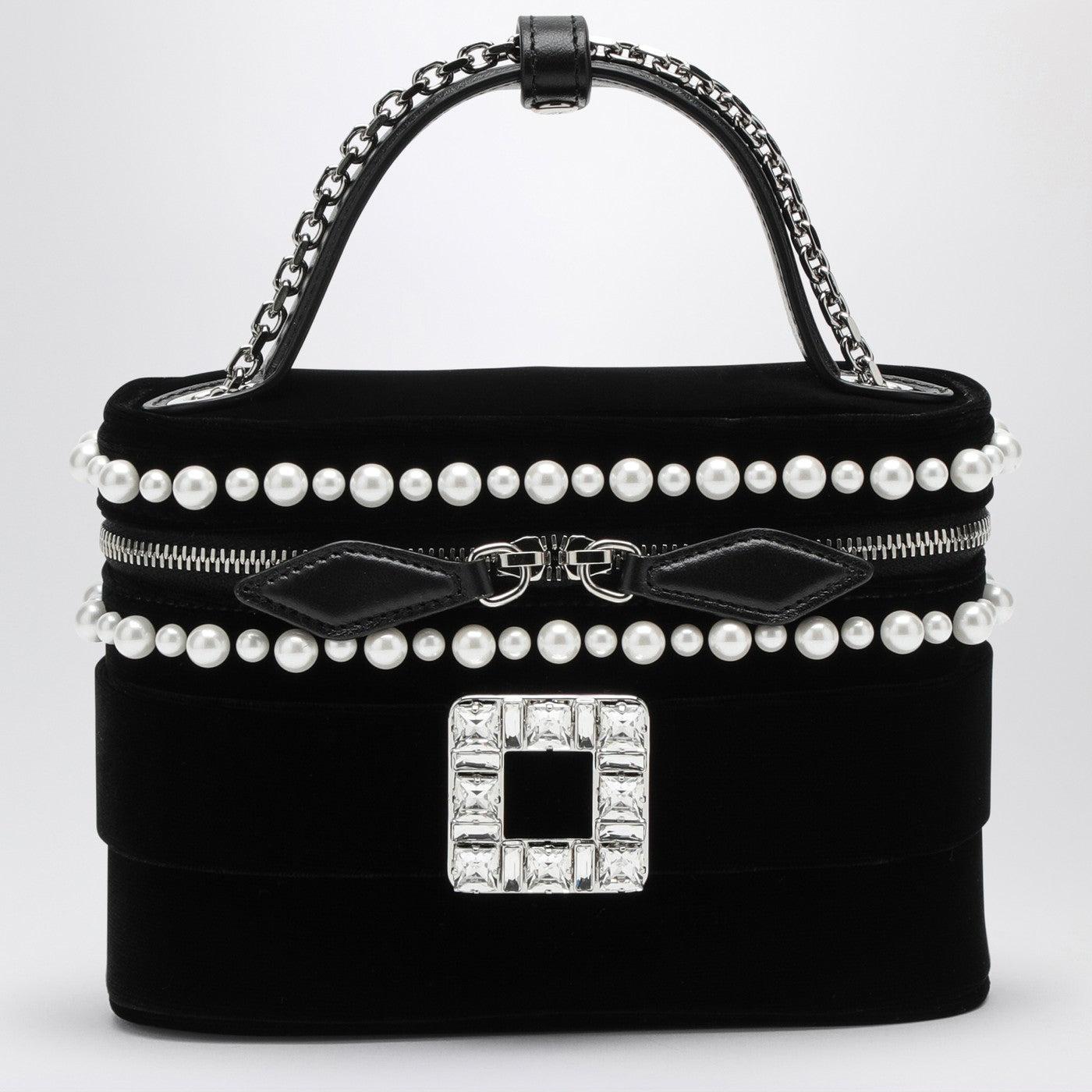 【Roger Vivier】 Velvet vanity bag Velvet vanity bag in burgundy - Roger Vivier | Mytheresa