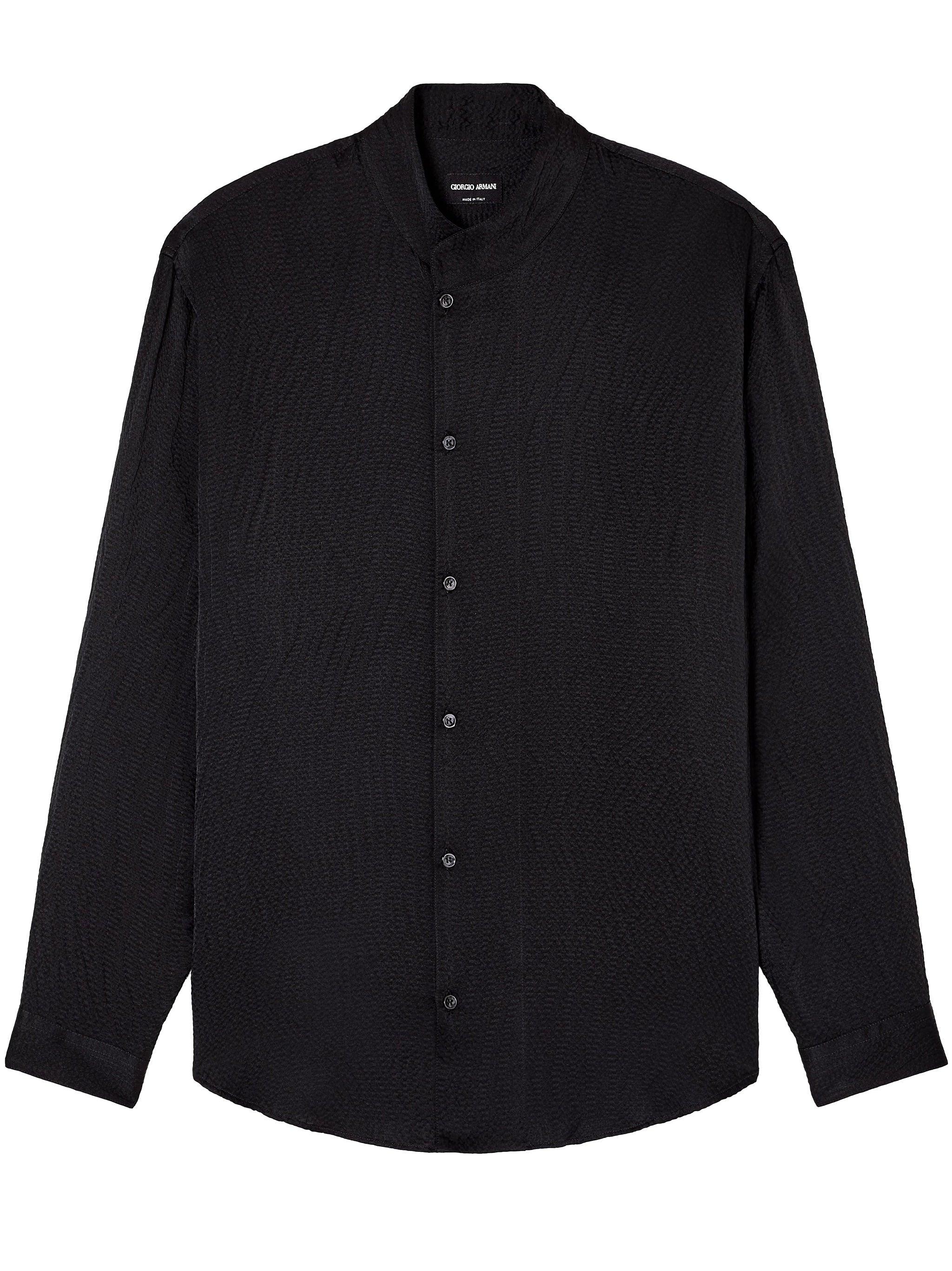 Giorgio Armani Band Collar Shirts for Men | Lyst