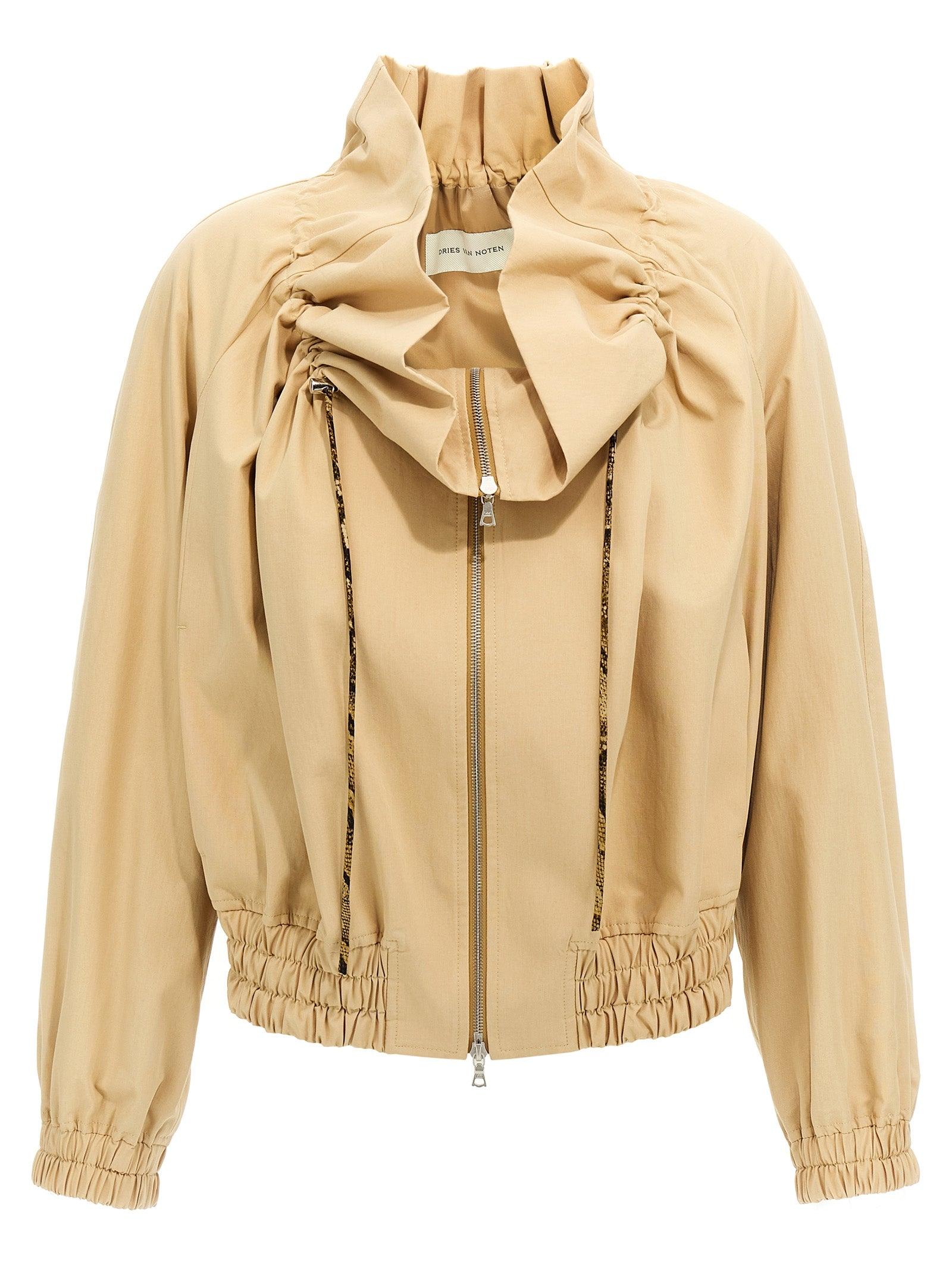 【Dries Van Noten】 Voly Jacket ベージュ Dries Van Noten 'Voly' Jacket in Natural | Lyst UK