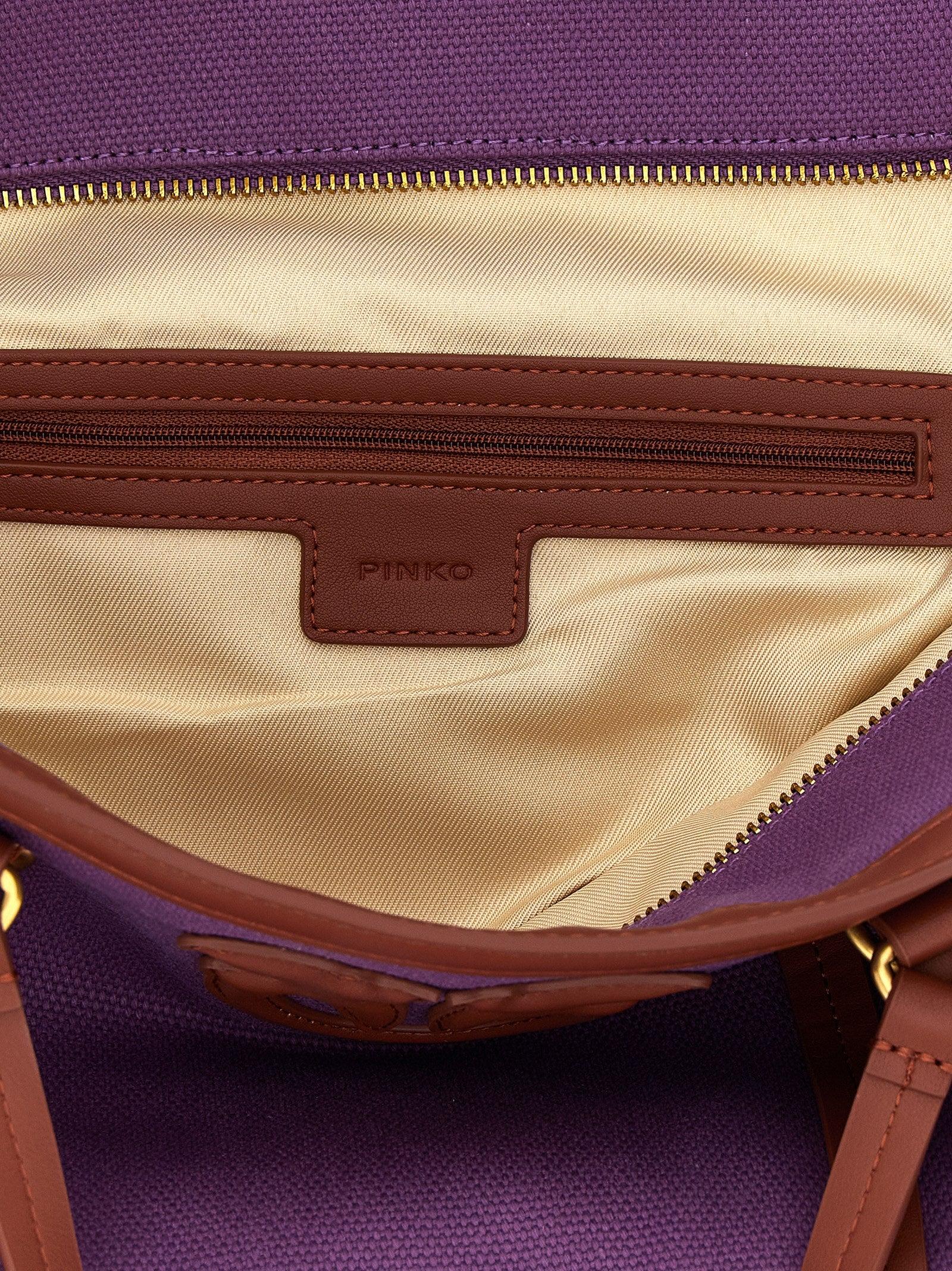 トートバッグ PINKO 'Miranda' large shopping bag Purple Pinko 'Miranda' Large Shopping Bag in Purple | Lyst