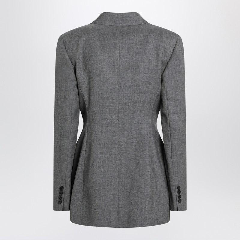 【関税込み】givenchy Pleated back blazer Givenchy Double-Breasted Wool Blazer With Pleated Back