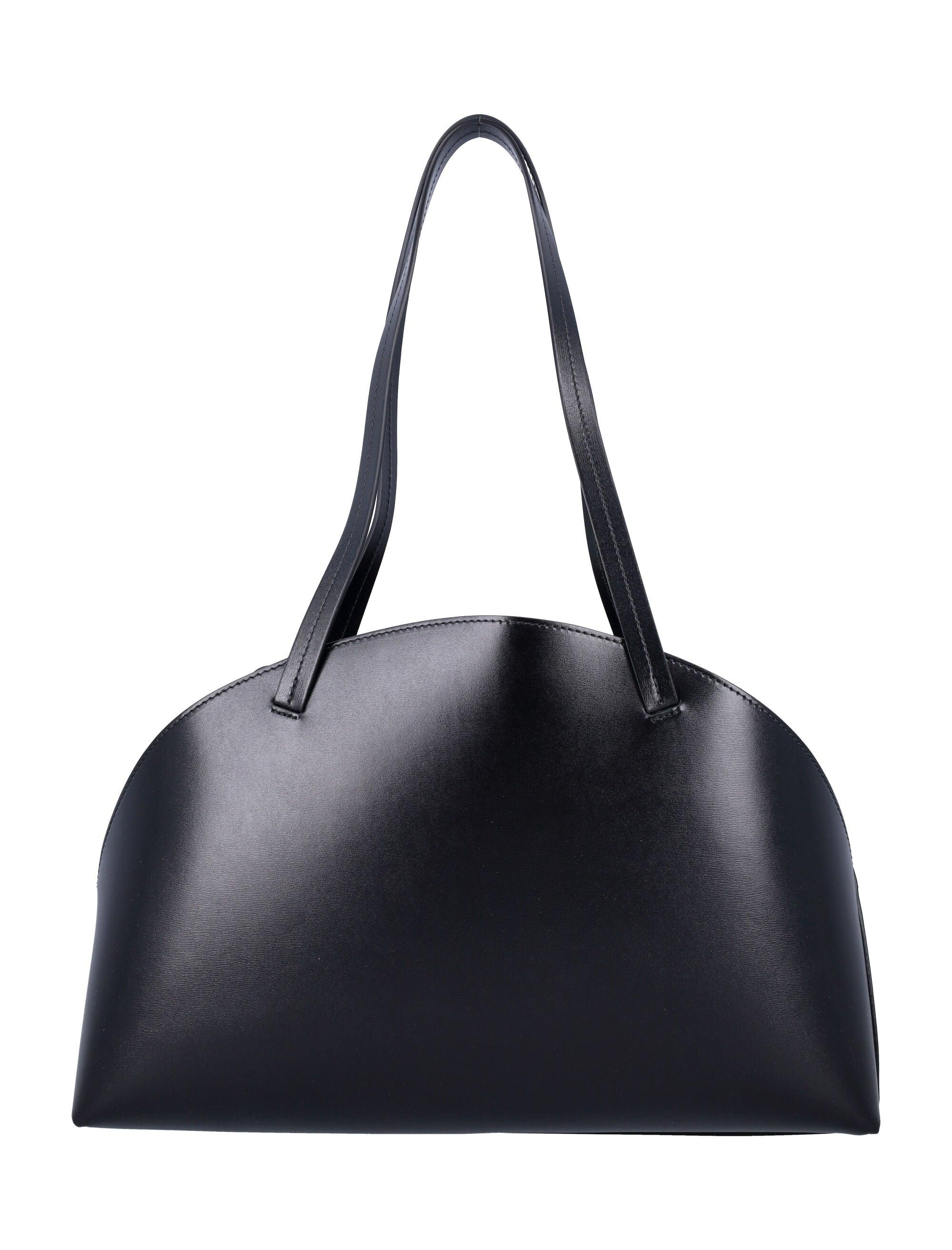 [Jil Sander ] ジルサンダー Black Leather Shopping Bag Jil Sander Black Leather Medium Shopping Bag () IFCHIC.COM