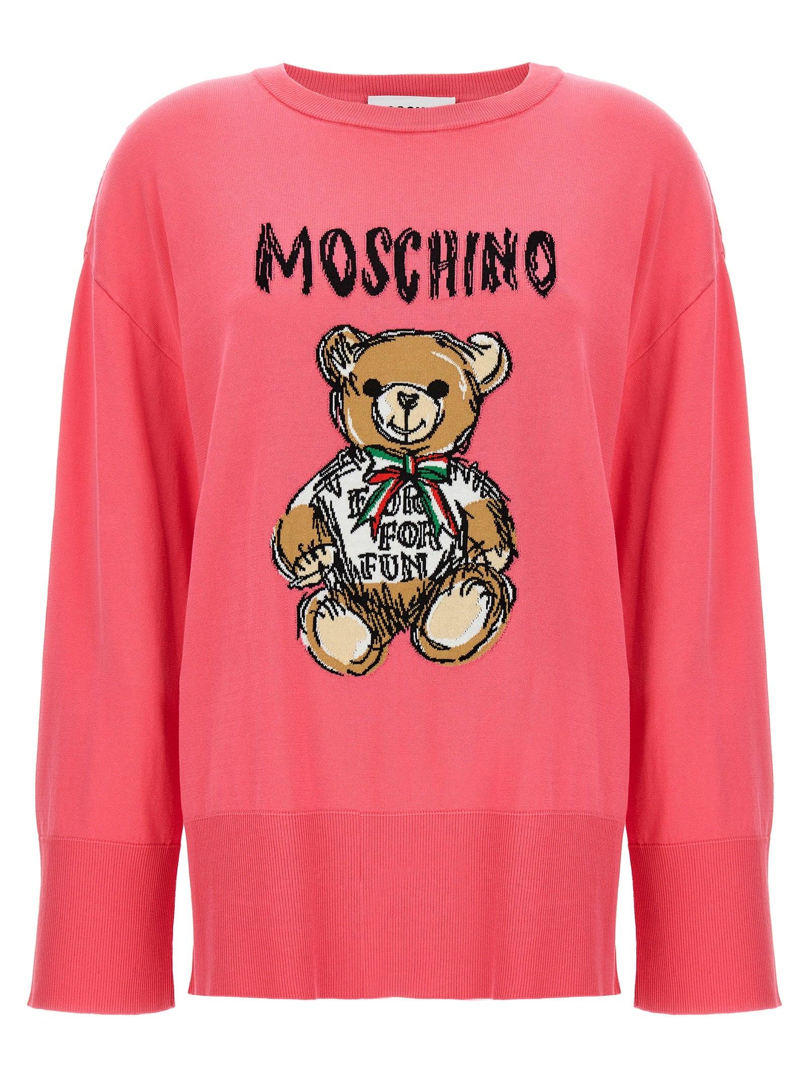 Pink moschino sweater 2025