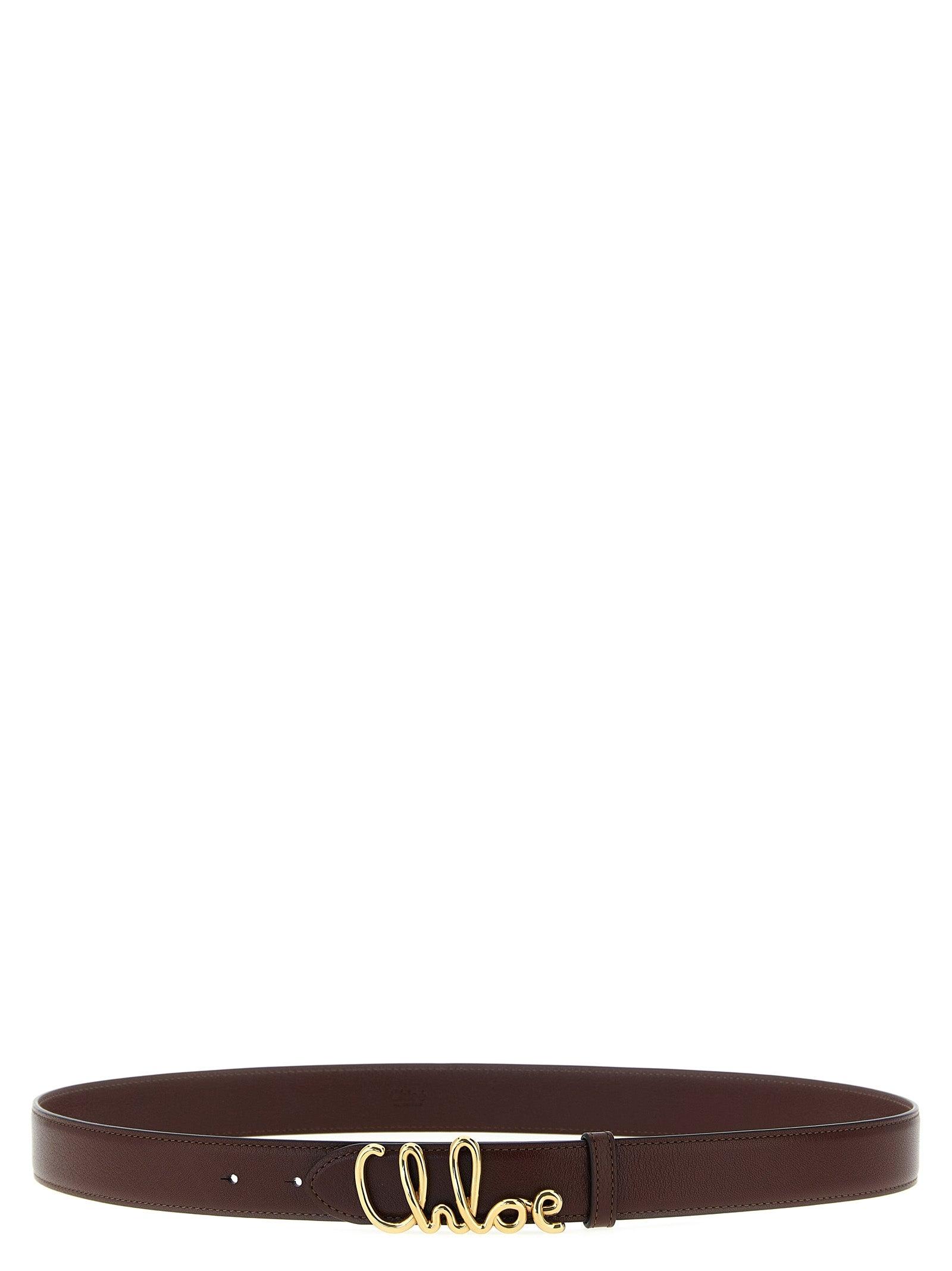 Ceinture En Cuir Signature Chloé - Taille M (Medium) - Noire - Neuve Avec étiquettes - Valeur 860$