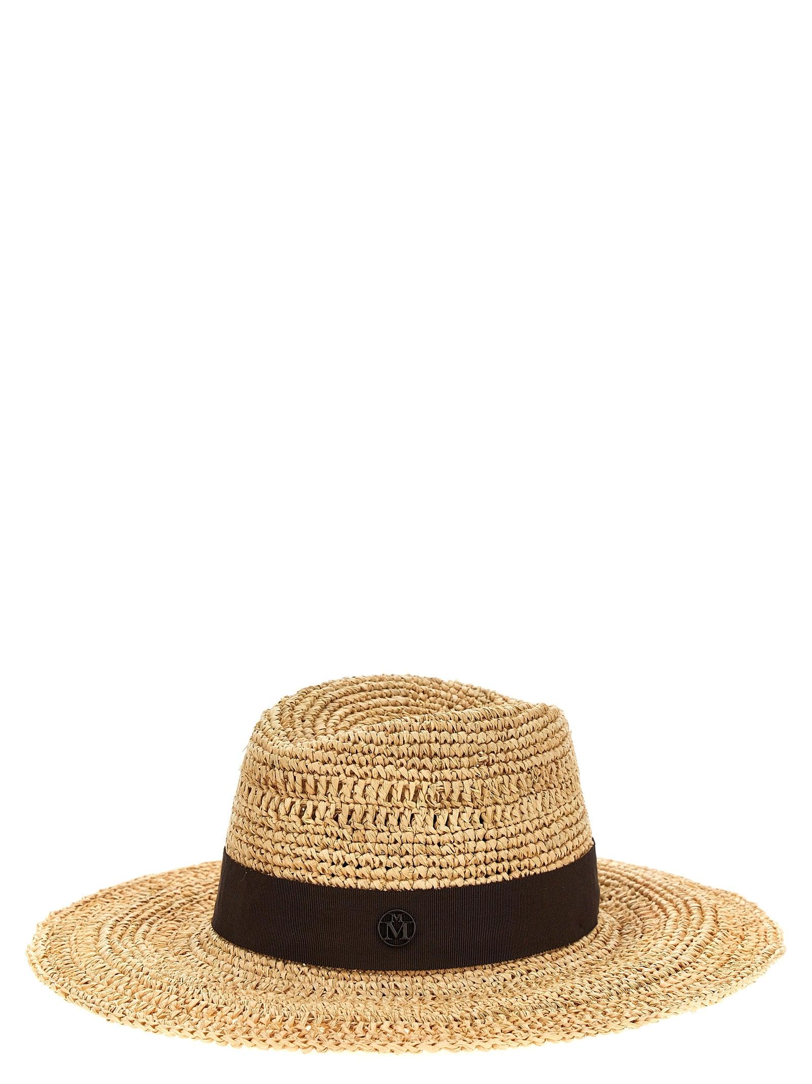 Maison Michel Big Kate Hat in Beige Raffia Maison Michel - Kate painted raffia hat Maison Michel main image 3