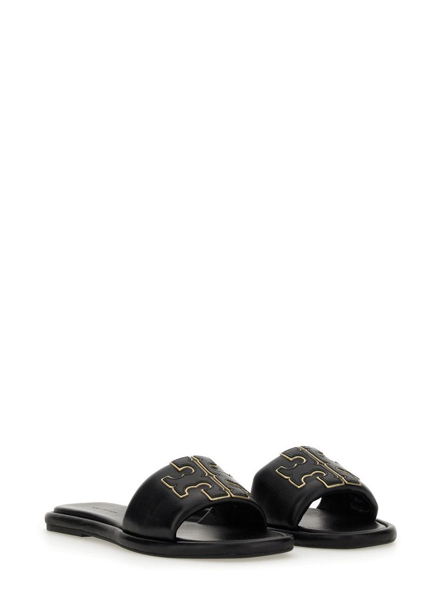 Tory Burch Sandalo Slider Sportivo A Doppia T in Black for