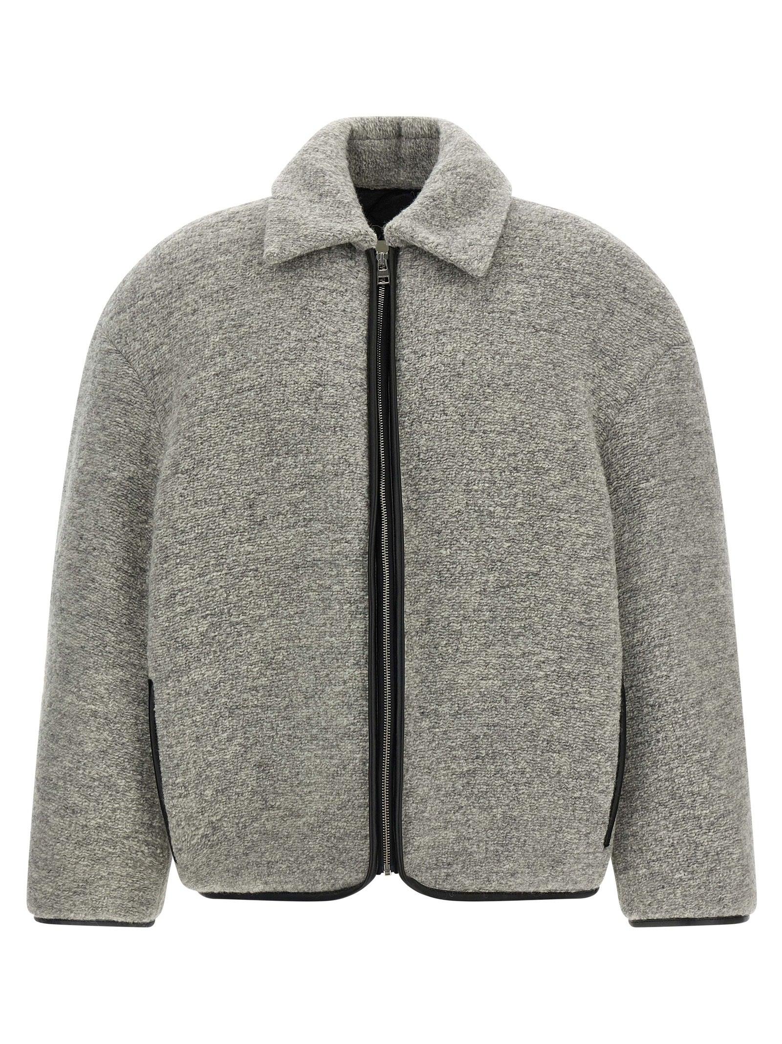 JW Anderson Contrast Trim Casual' Jacket in Grey for Men | Lyst UK