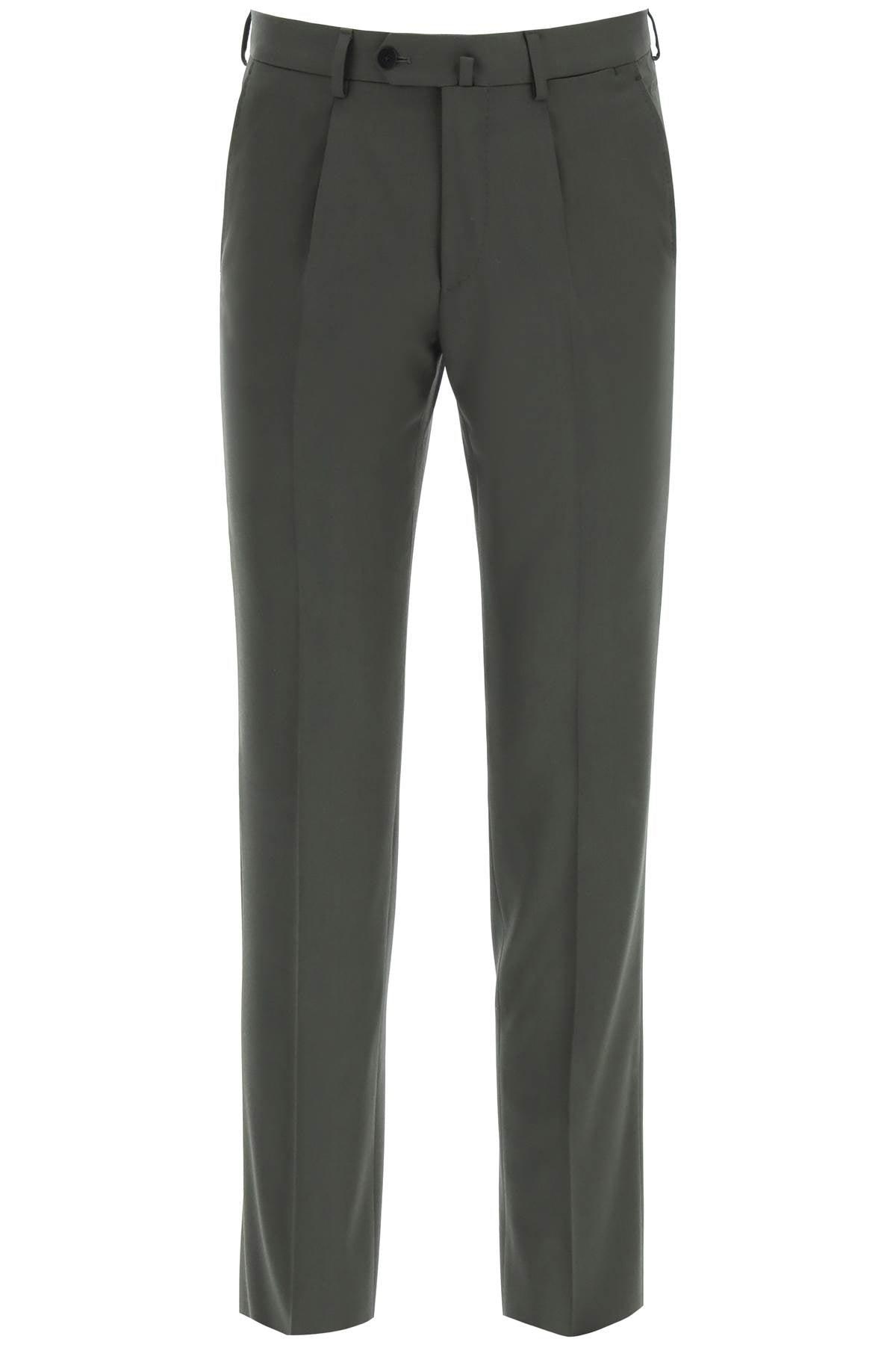 Caruso Houdini Wool Tailored Trousers in Gray for Men | Lyst