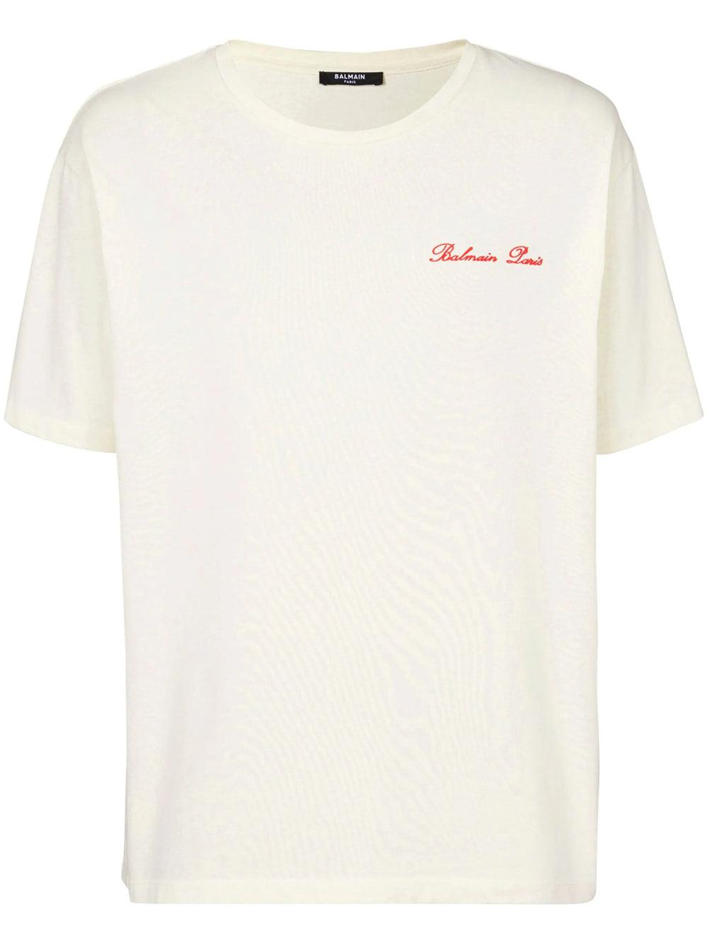 【関税込み】Balmain ベージュ Western Tシャツ Balmain Beige Western T-shirt Balmain
