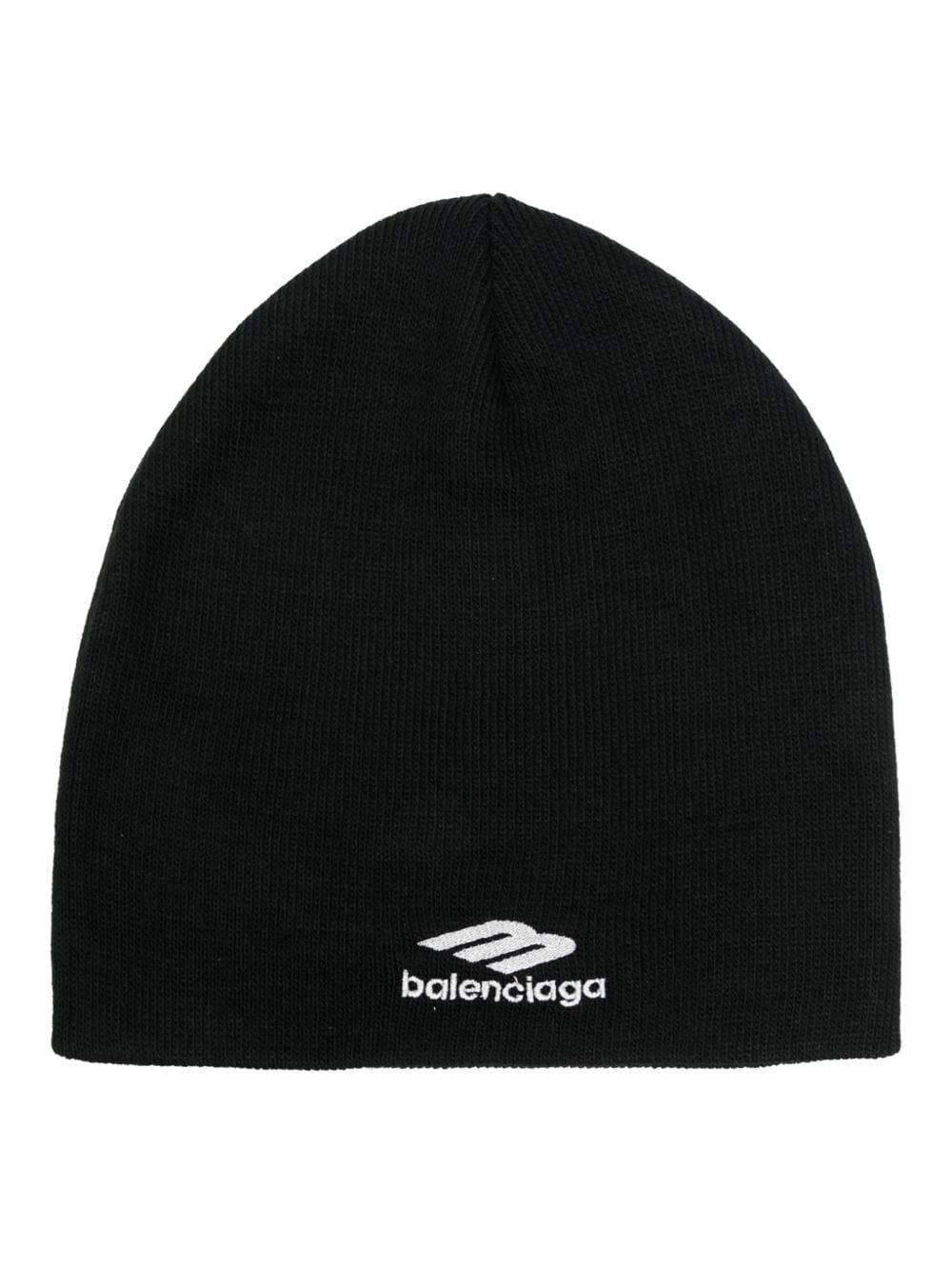 Balenciaga 3B Sports Icon Beanie in Black for Men | Lyst