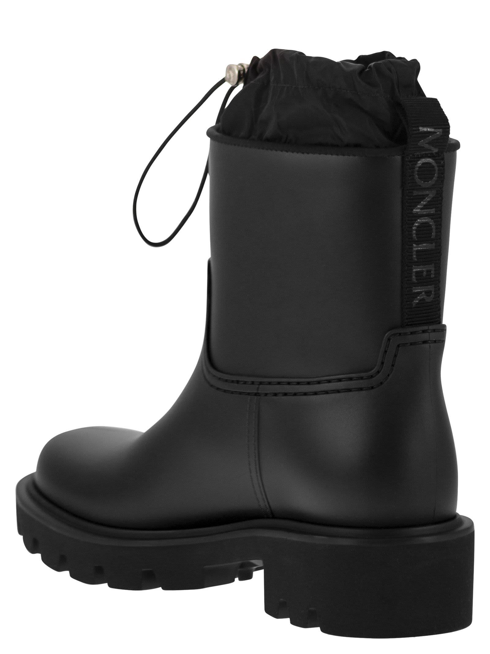 Moncler Kickstream Rain Boots in Black for Men | Lyst