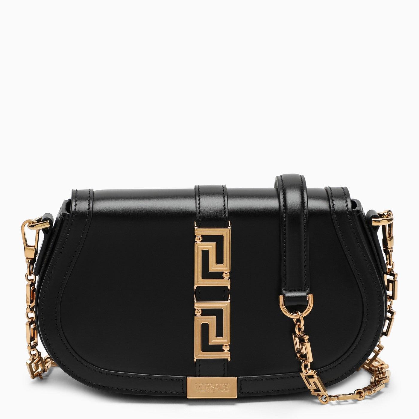 Versace Greca Goddess Black Shoulder Bag Lyst