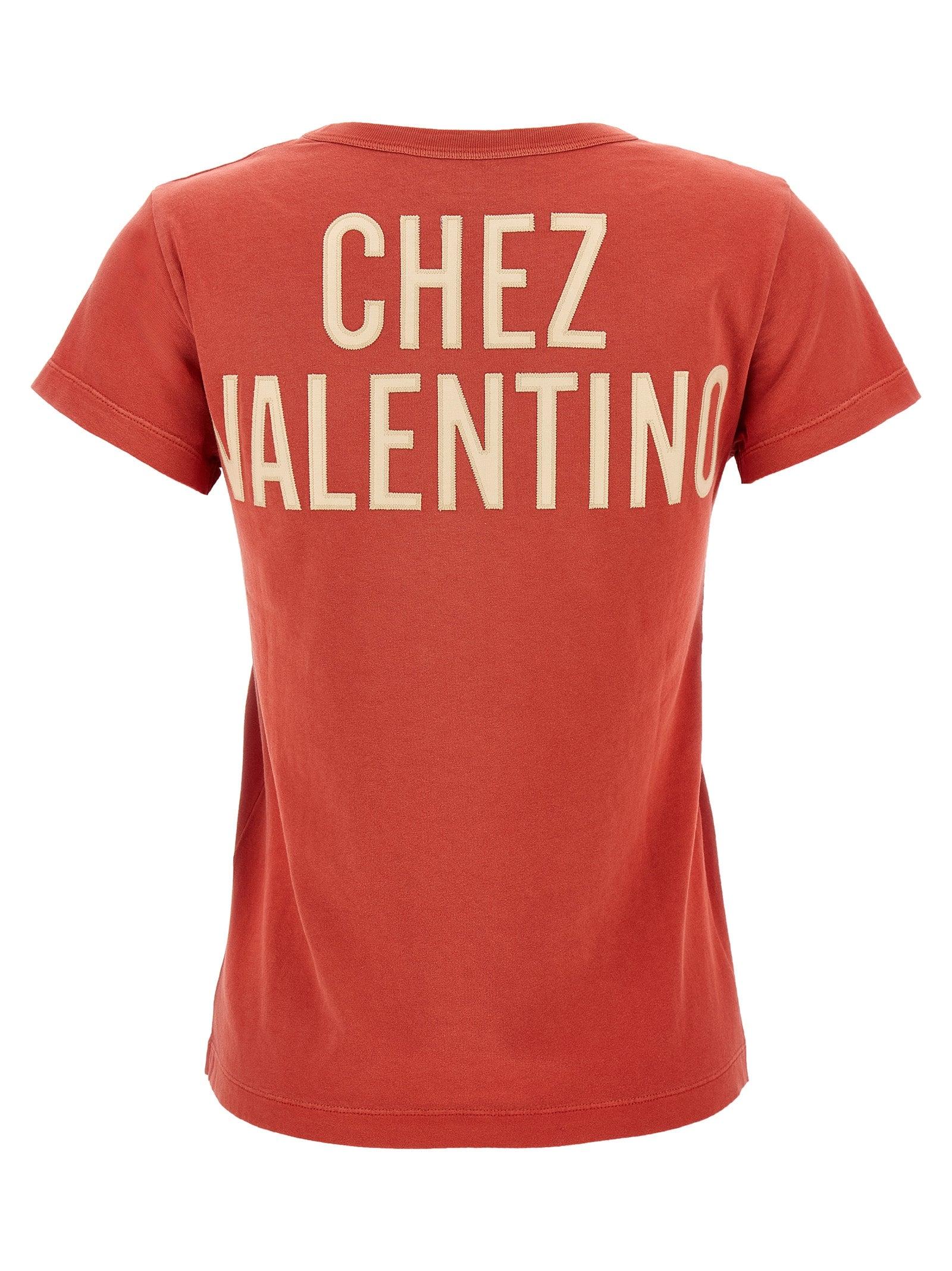 Valentino Garavani Panther Lady T-Shirt in Red | Lyst