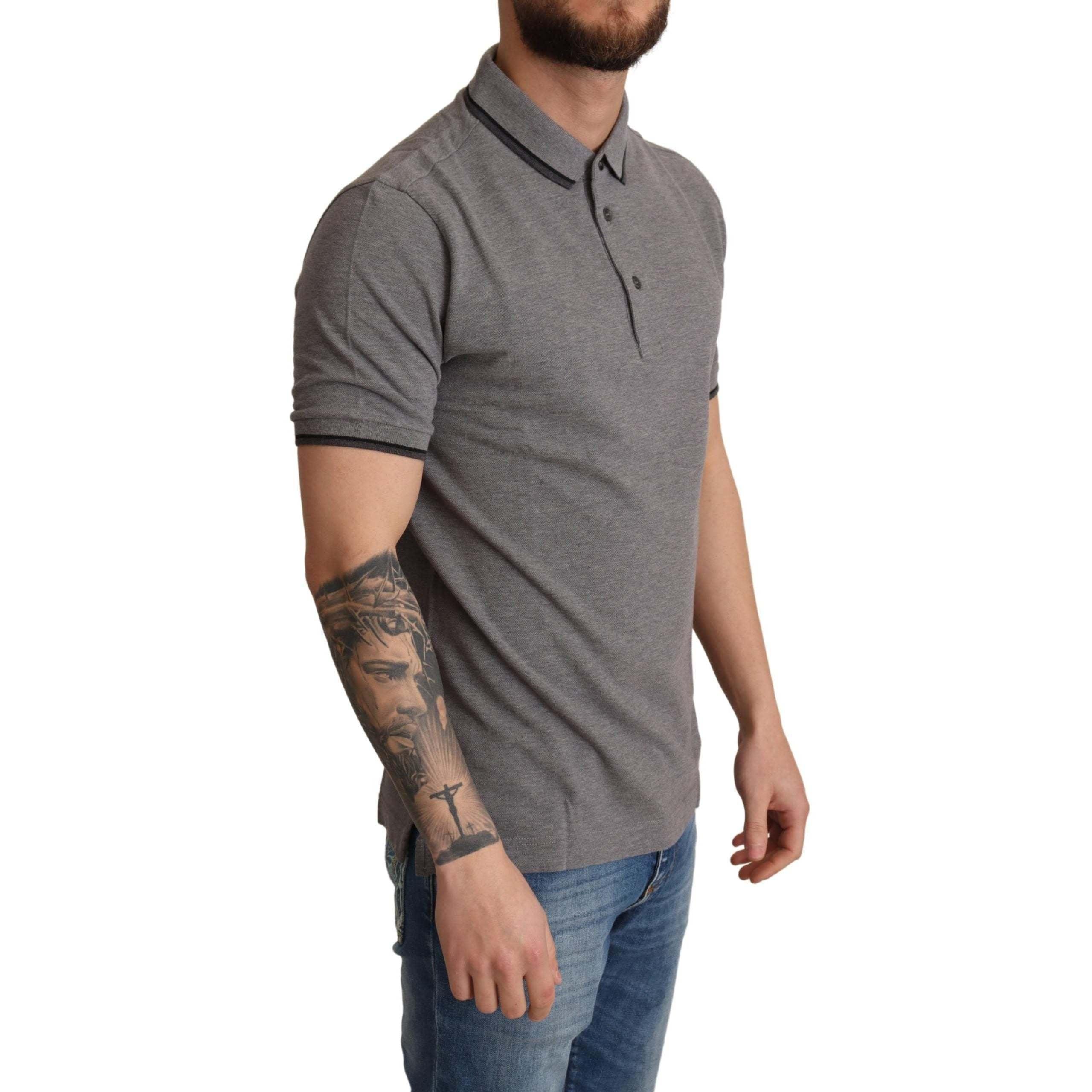 Dolce & Gabbana Cotton T-shirt in Light Grey Mens Clothing T-shirts Short sleeve t-shirts for Men Grey 