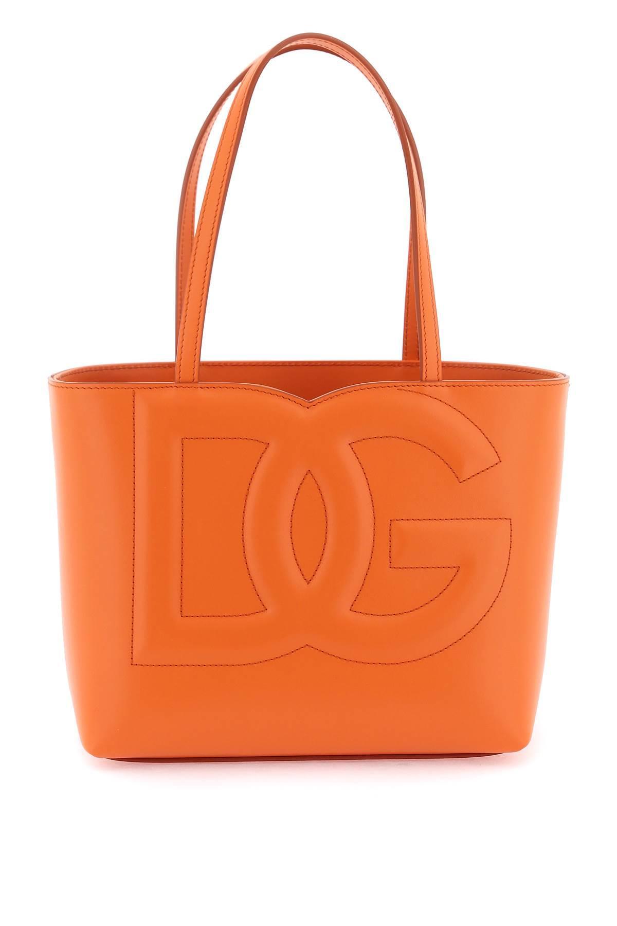 Kustlijn Verlichting krom Dolce & Gabbana Dg Ledereinkaufstasche in het Oranje | Lyst BE