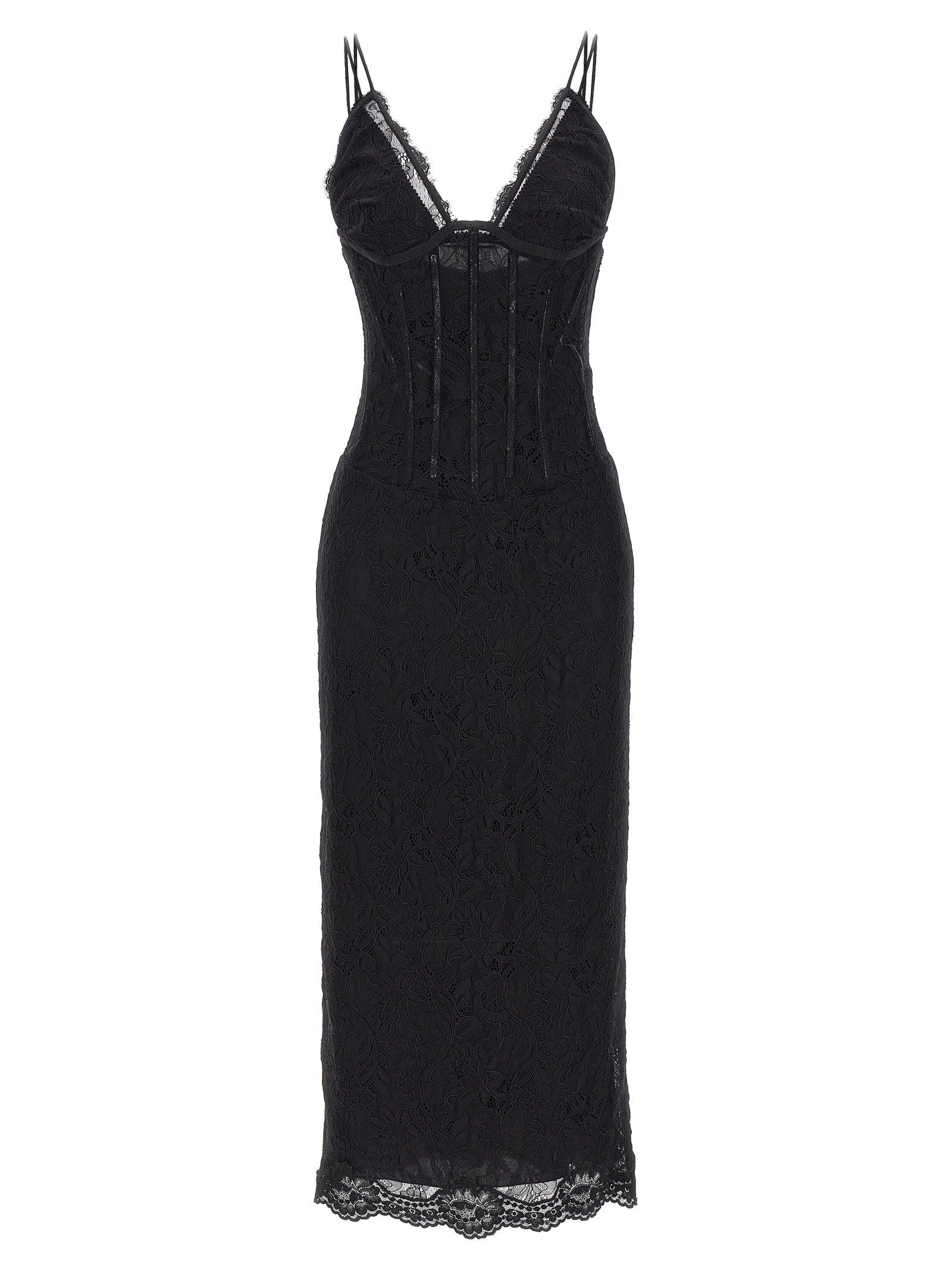 Black dress dolce & gabbana discount
