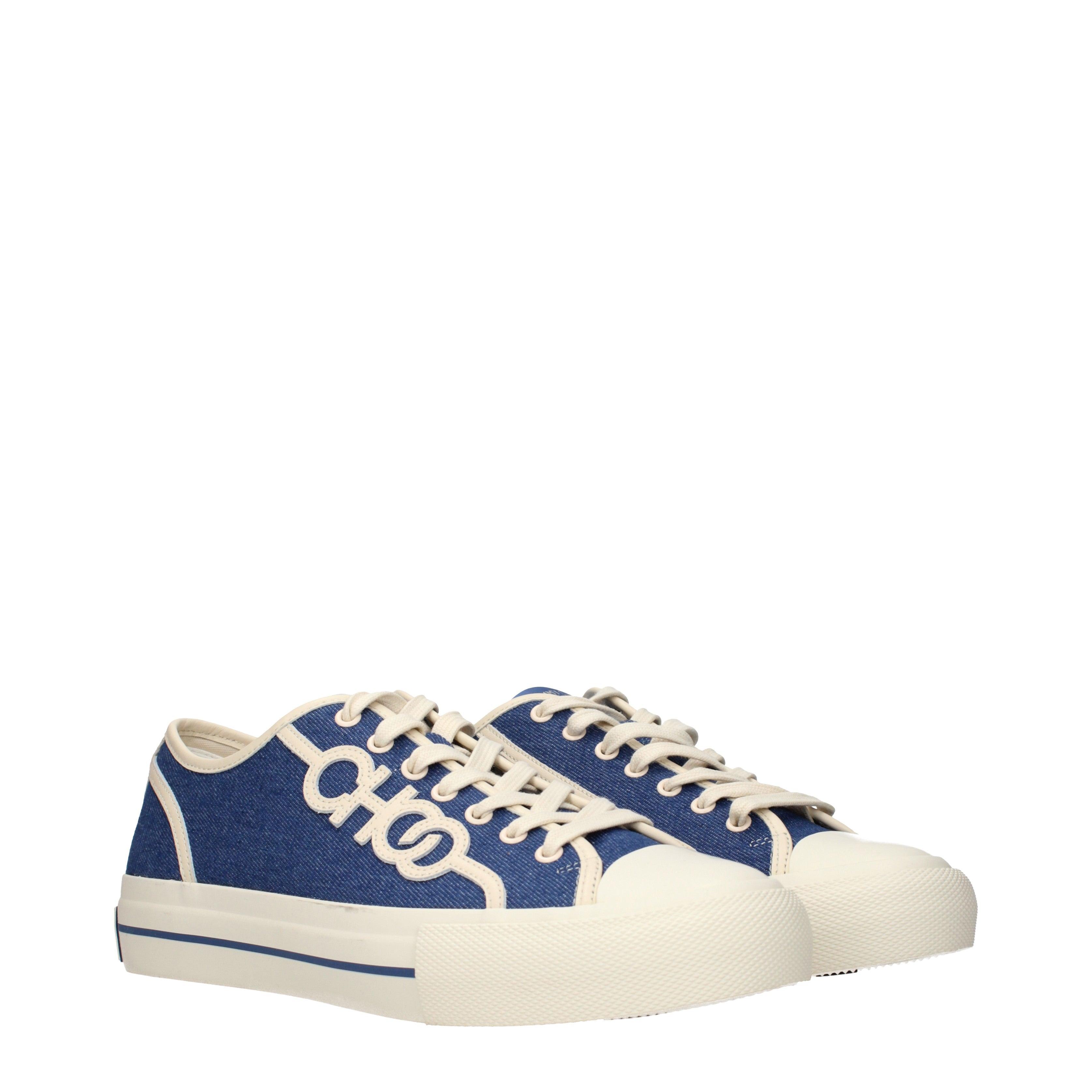 Jimmy Choo Fenix Sneakers/Denim Fabric in Blue for Men | Lyst