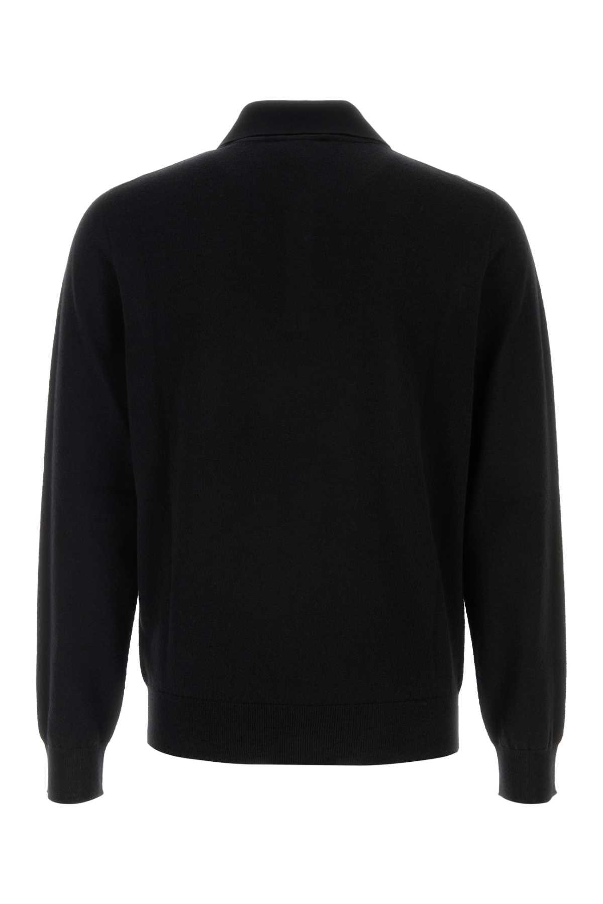 ポロシャツ The Row Black Cashmere Judi Polo Shirt the-row-Black-Cashmere-Judi-