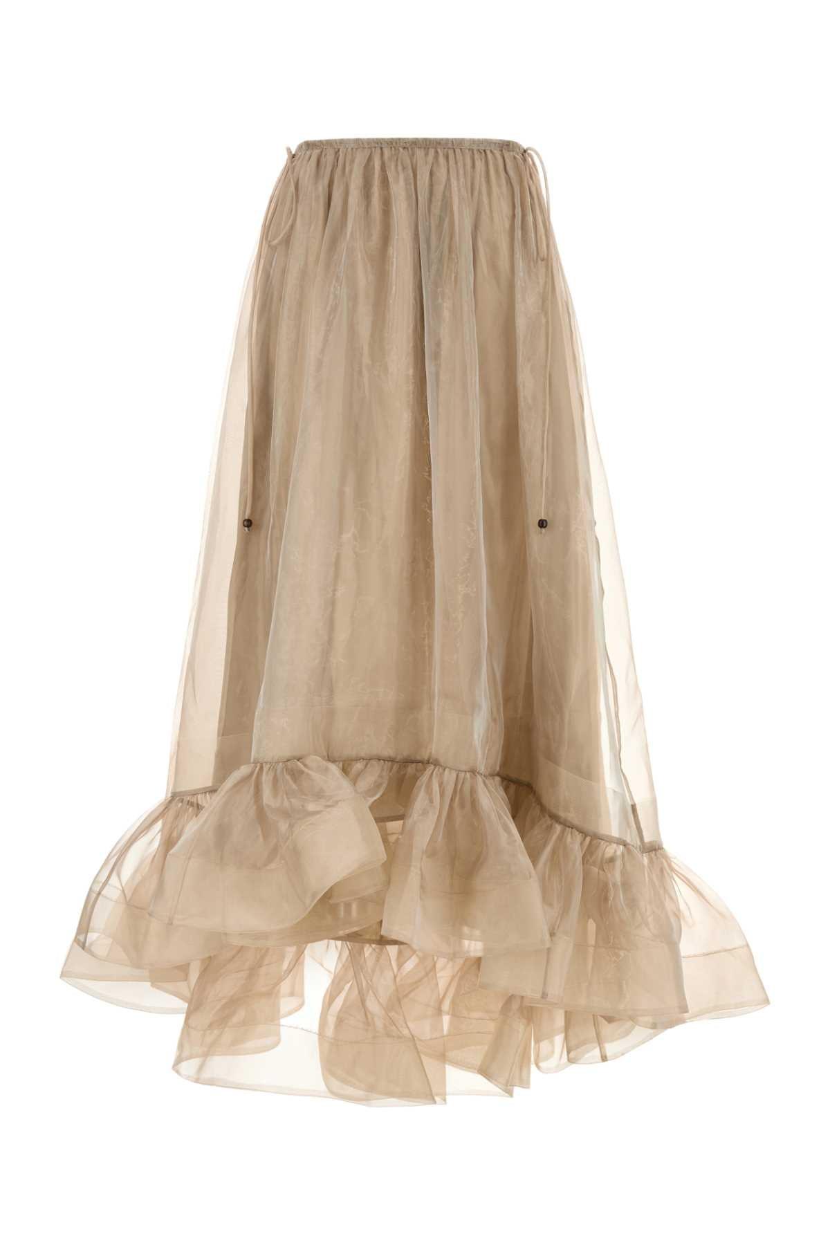 【送料&関税込】Zimmermann Cappuccino Organza Dawning Skirt Zimmermann Cappuccino Organza Dawning Skirt in Natural