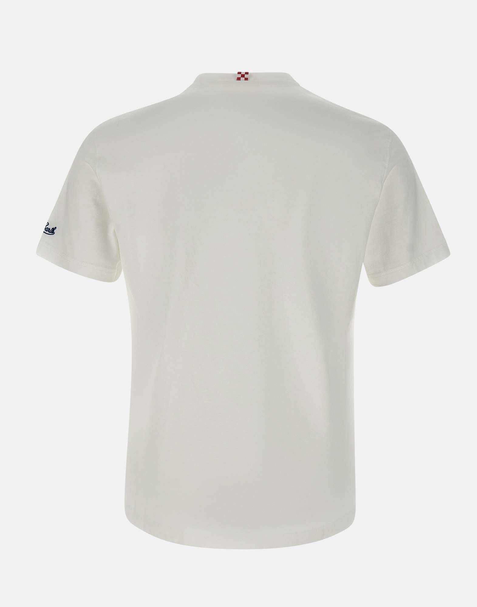 Mc2 Saint Barth Portofino Organic Cotton T Shirt in White