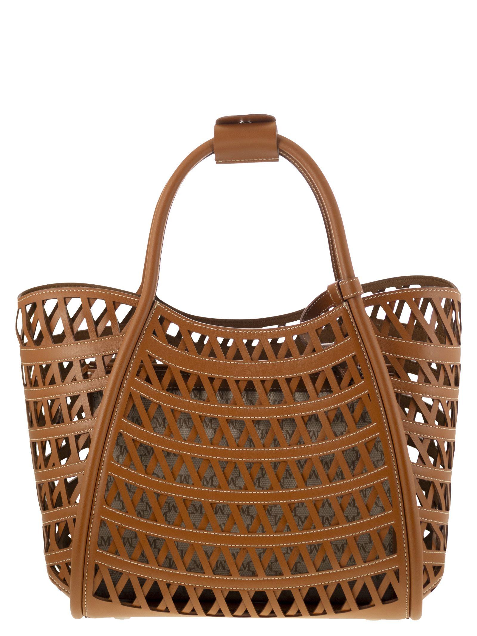 Max Mara Marinesweaving Marine Small Woven Bag in Brown | Lyst