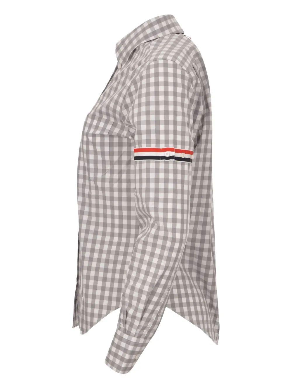 Chemise Thom Browne Taille 4 En Coton à Carreaux - Coupe Ajustée Col Boutonné