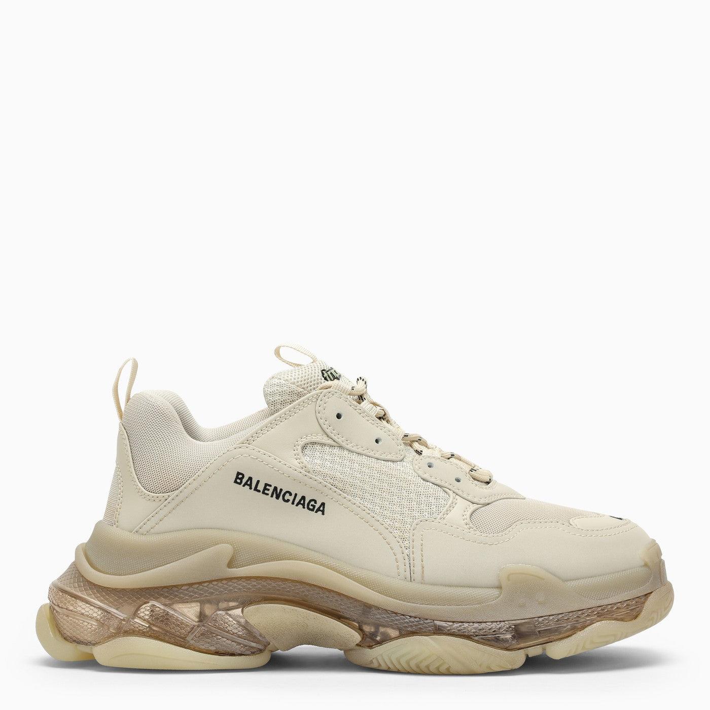 Balenciaga Triple S Clear Ivory Trainer in Natural for Men | Lyst