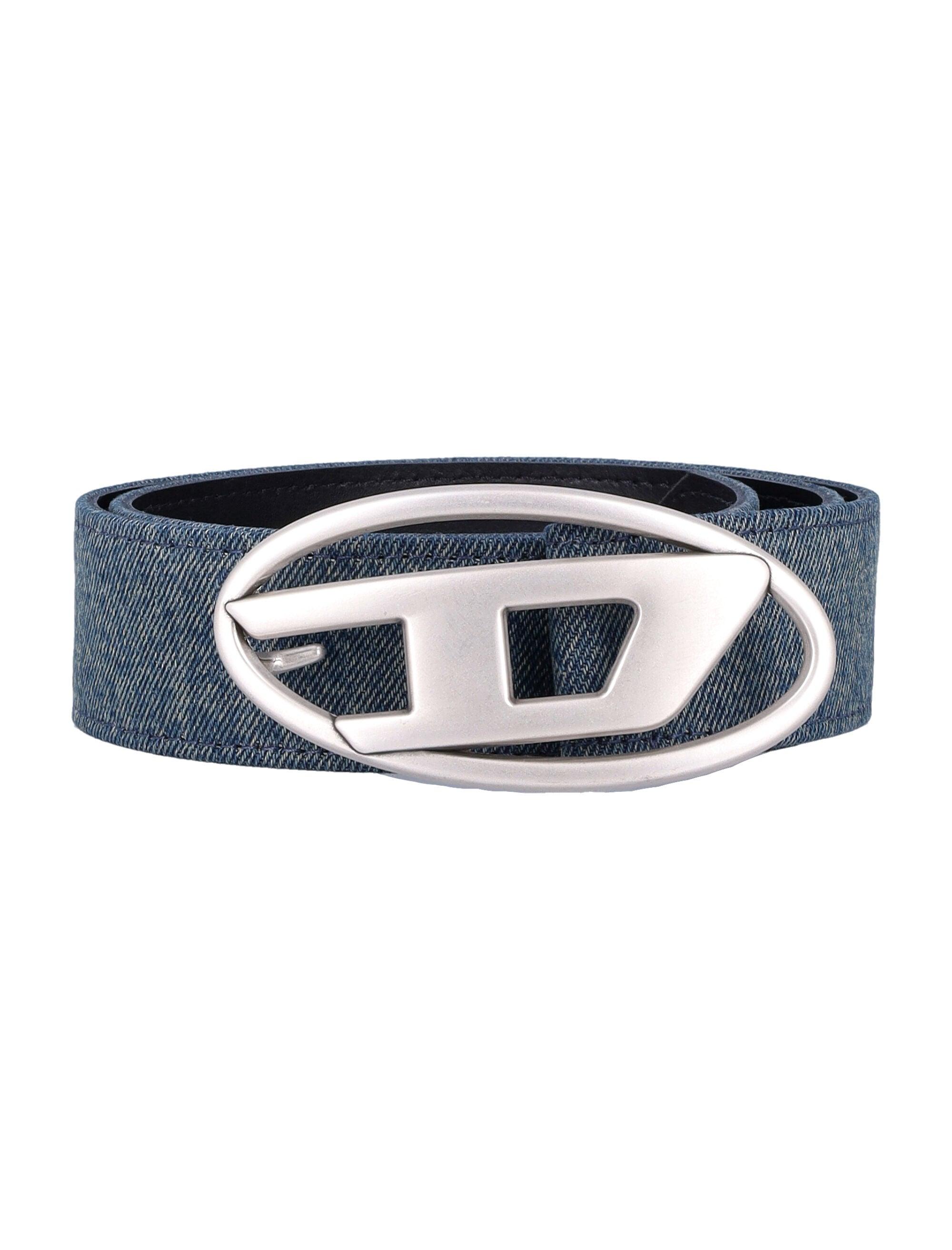 Diesel Blue Belt B-GRAIN II Man: Grained leather belt | Diesel main image 2