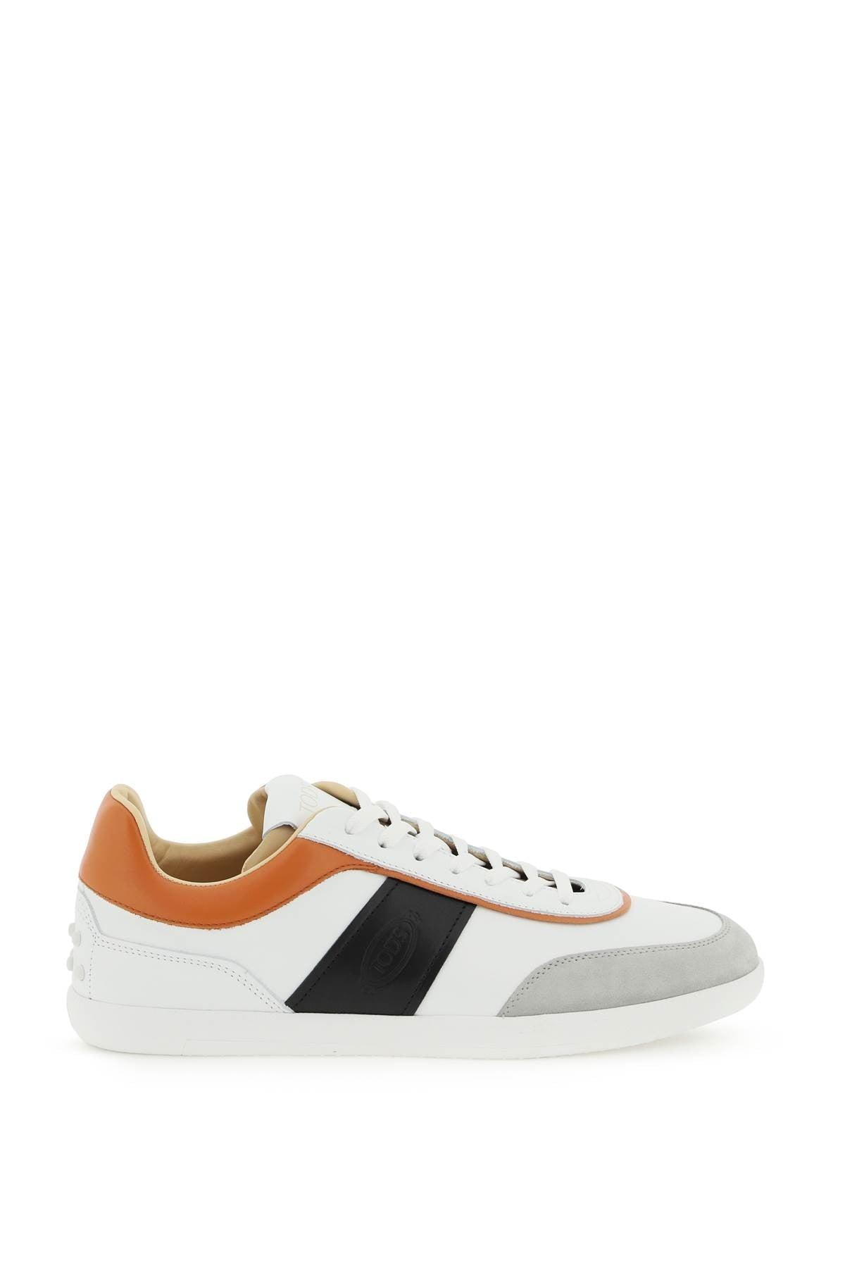 Tod's Tabs Leather Sneakers in White for Men | Lyst