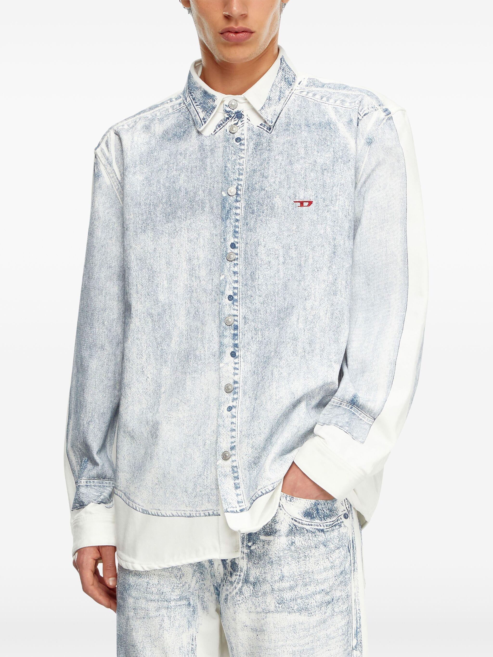 シャツ DIESEL D-SIMPLY-OVER Denim Shirt DIESEL D-Simply-Over-Denim Shirt in Blue for Men | Lyst