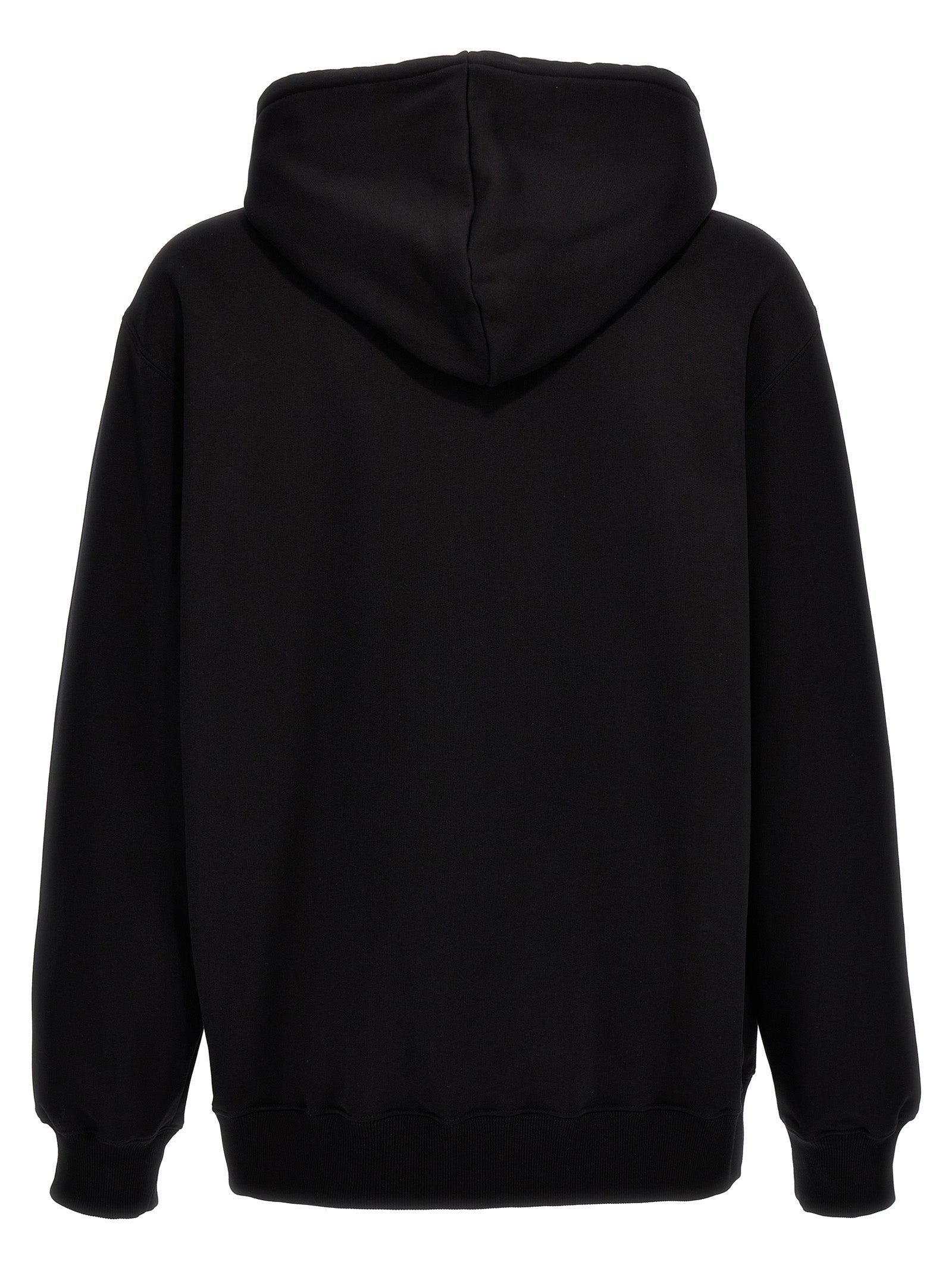 パーカー・フーディ Lanvin Hoodie Lanvin Oversized logo-appliqué Hoodie | Black | FARFETCH