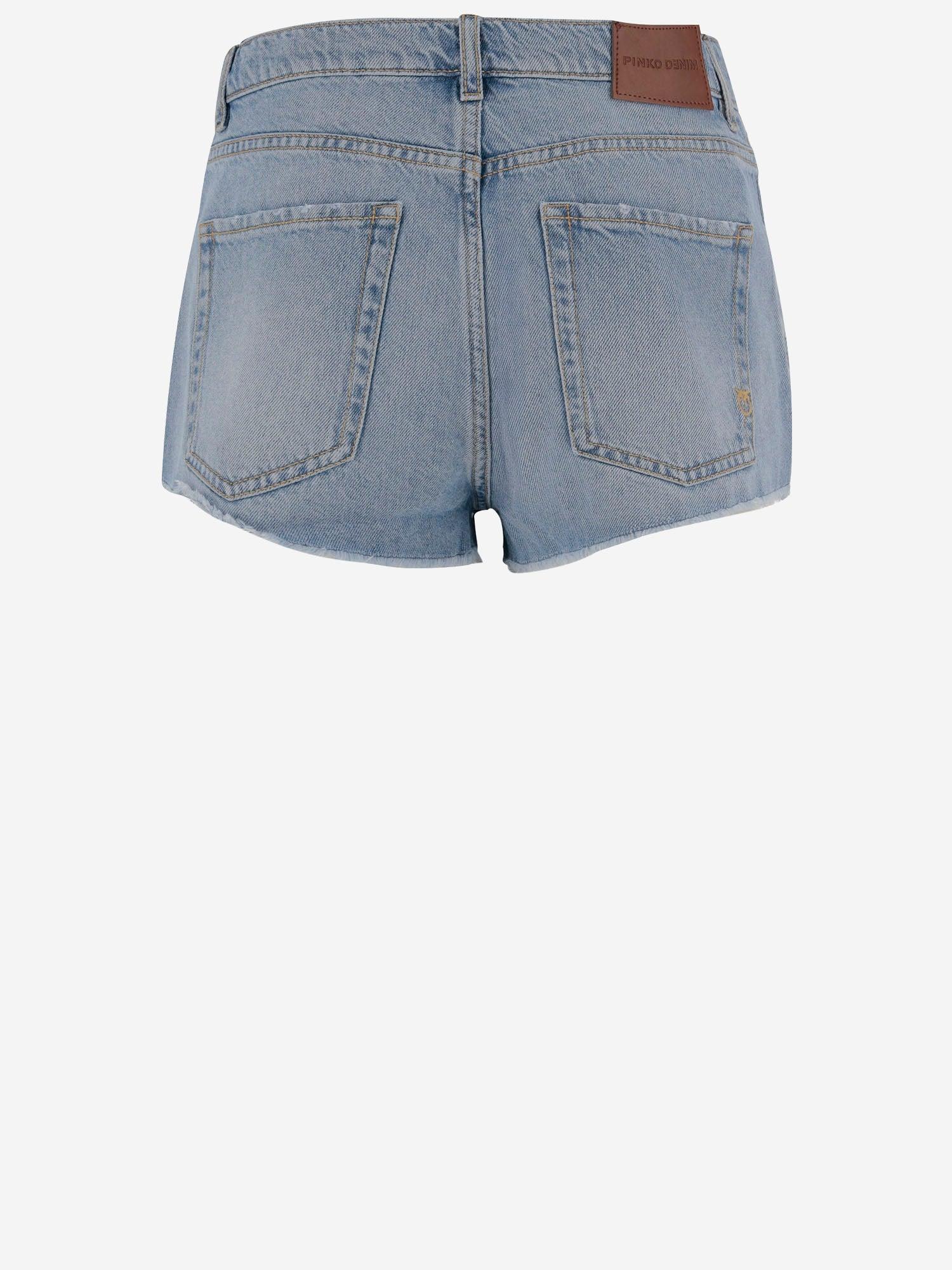 ショートパンツ PINKO Woman Short Denim 104646AD2Z PJO PINKO raw-cut Denim Shorts | Blue | FARFETCH