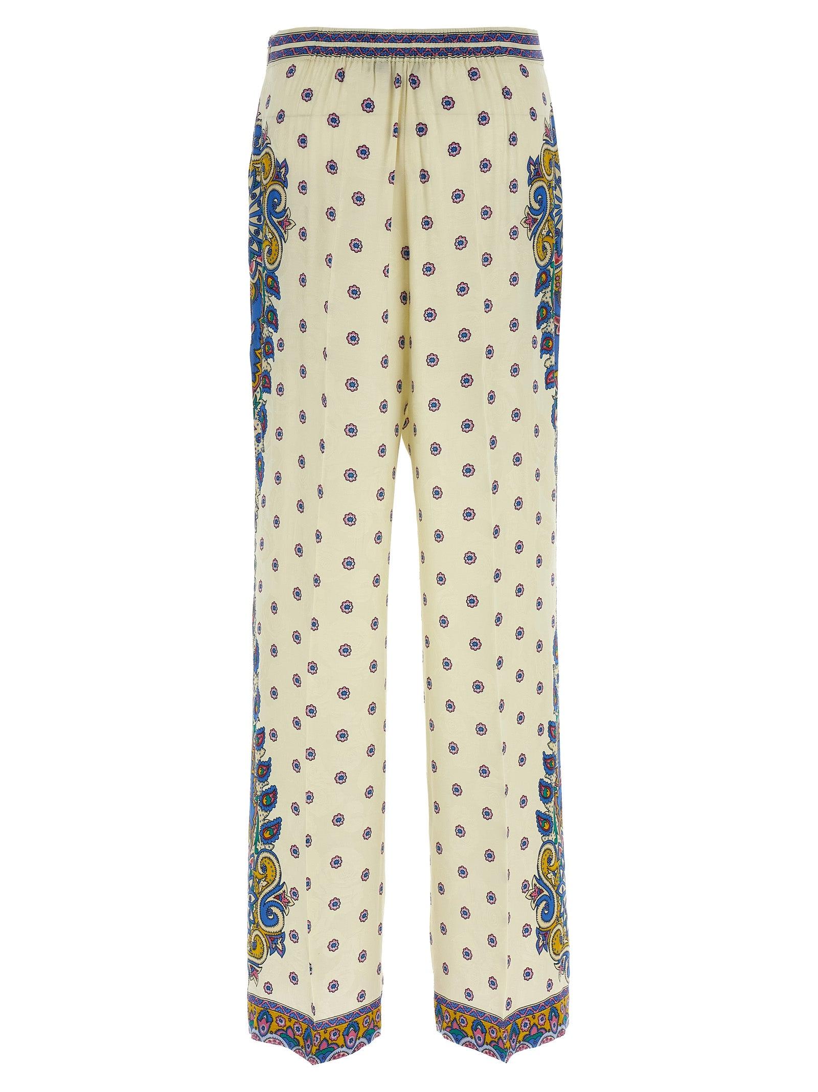 パンツ ETRO Palazzo pants White ETRO Buttoned Palazzo Pants | White | FARFETCH JO