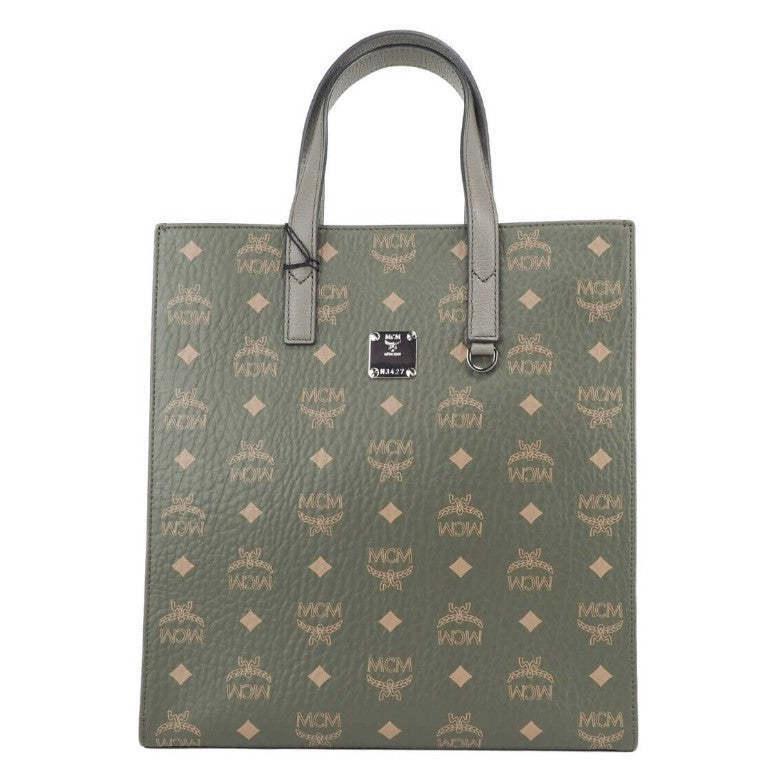 MCM Aren Small Visetos Sea Turtle Mixed Coated Canvas Leather Crossbody