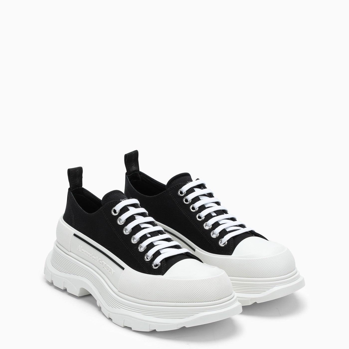 Alexander McQueen Alexander Mc Queen Black/white Tread Slick Shoes for Men  | Lyst