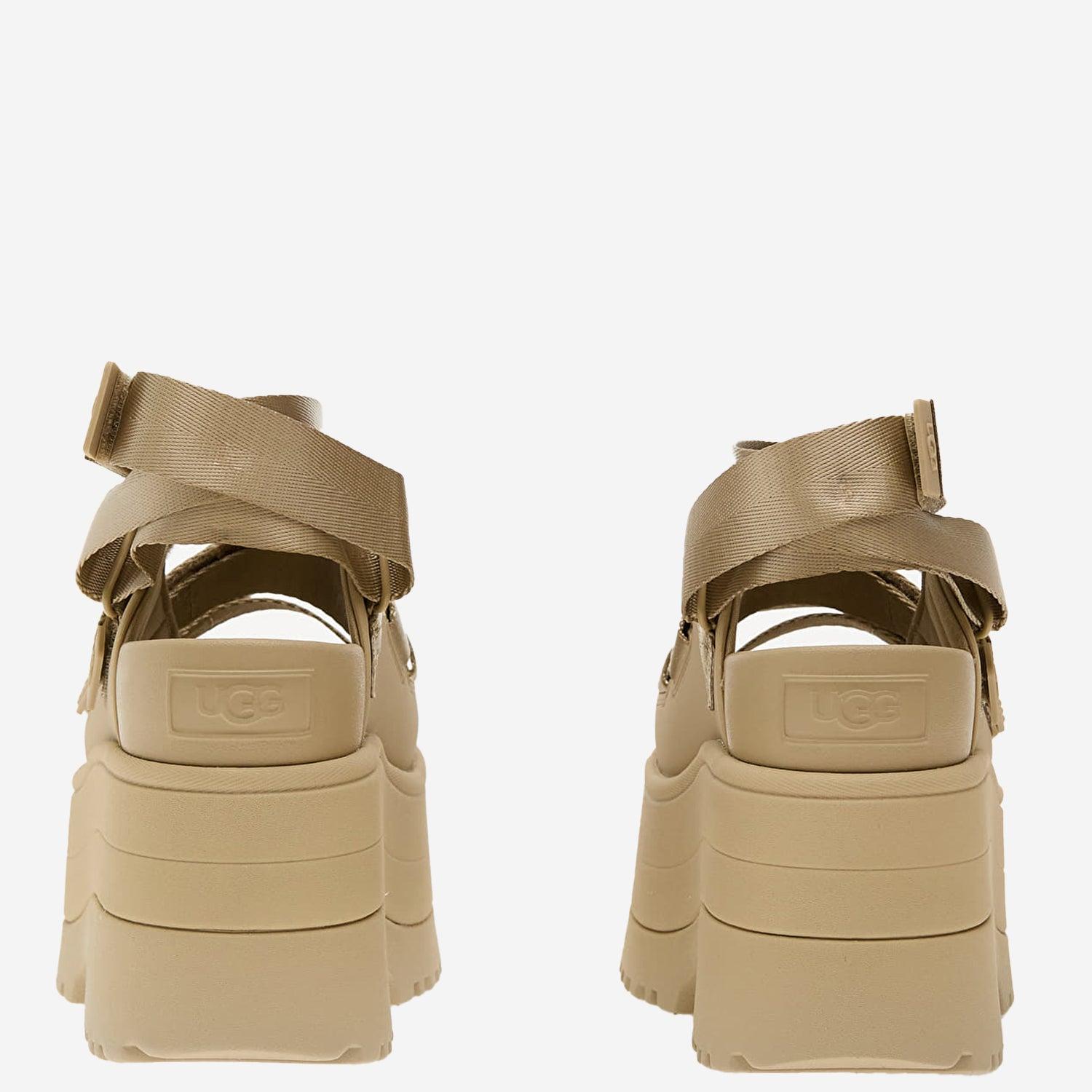 UGG Golden Rise Sandal in Natural | Lyst