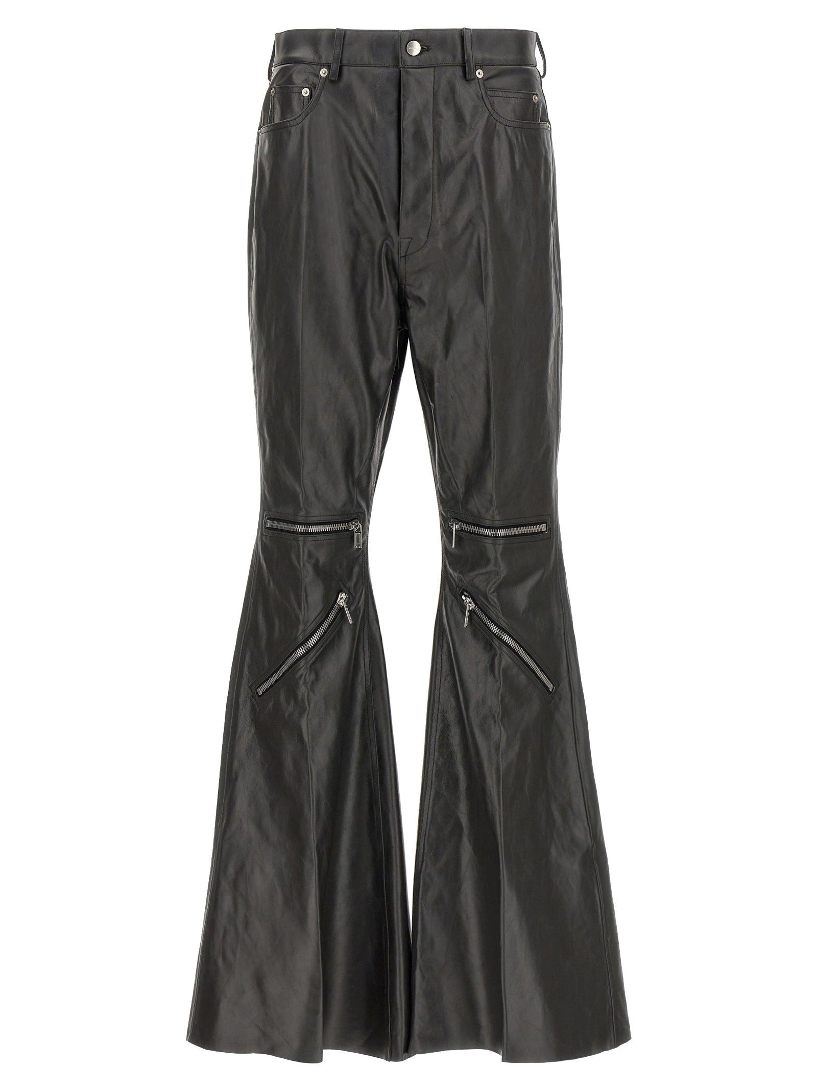 Rick Owens Leather Cargo Pants for Men - Up to 75% off | Lyst