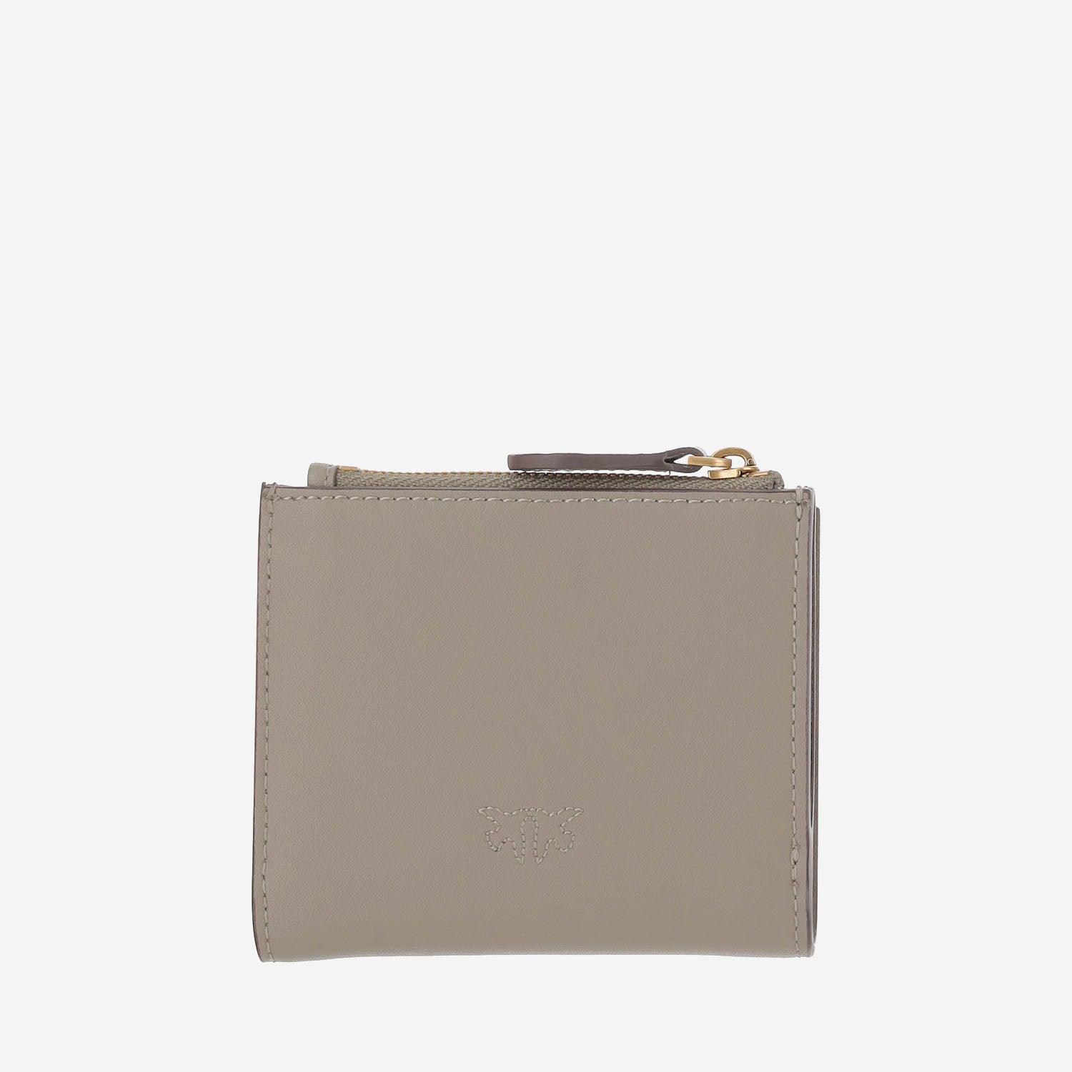 長財布 PINKO HORIZONTAL FLAT WALLET WITH STRAP Horizontal Flat Bag in leather PINKO → Shop Online