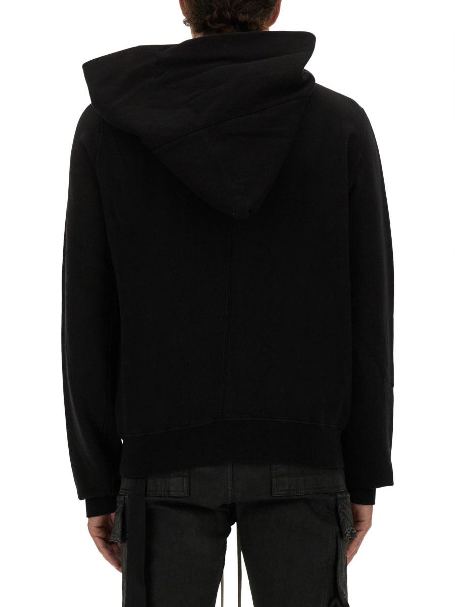 Rick Owens Asymmetrical Zipper Sweatshirt in Black | Lyst Canada