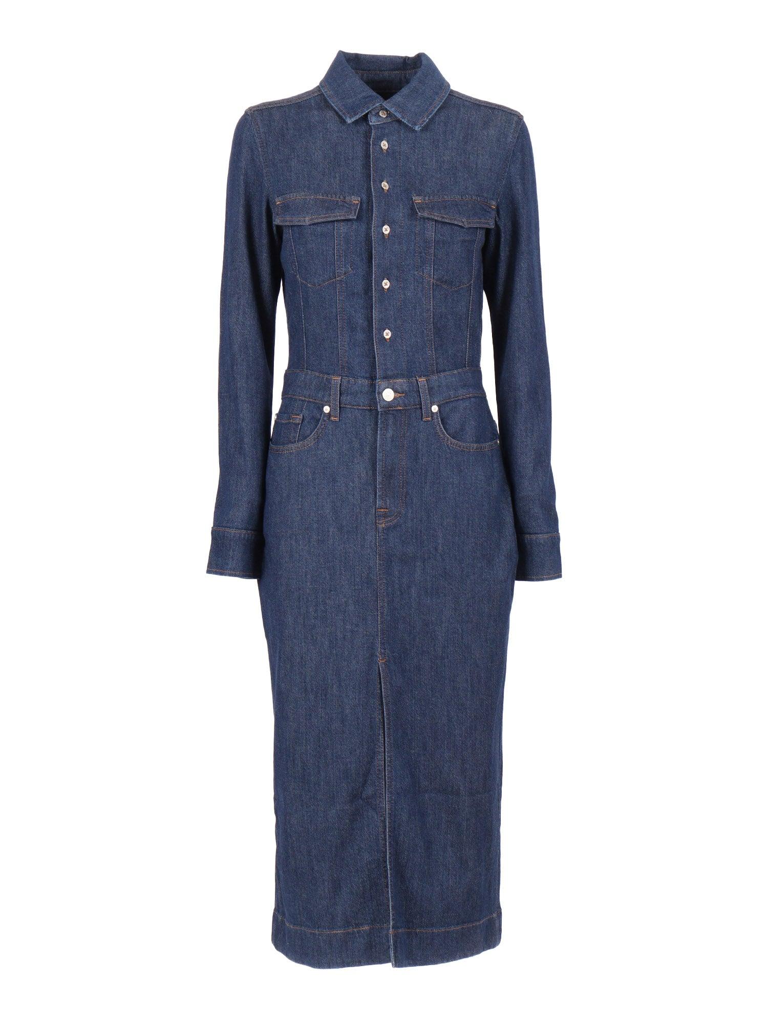 drop waist denim dress Suzanne Denim Drop Waist Maxi Dress | Women's Clothing