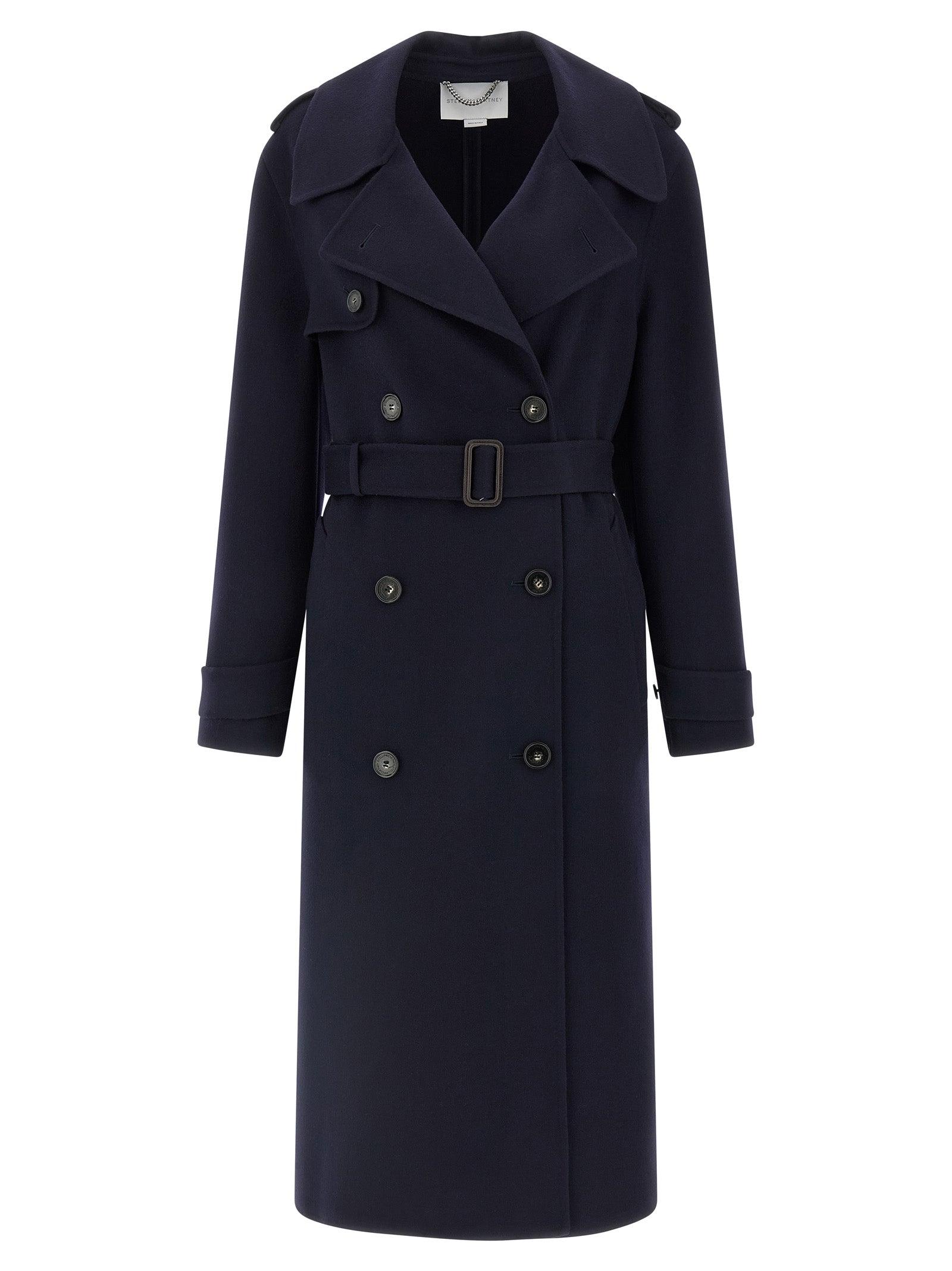 トレンチコート Stella McCartney SHORT TRENCH COAT WITH BELT Stella Mccartney Cropped Cotton Trench Coat Beige Stella