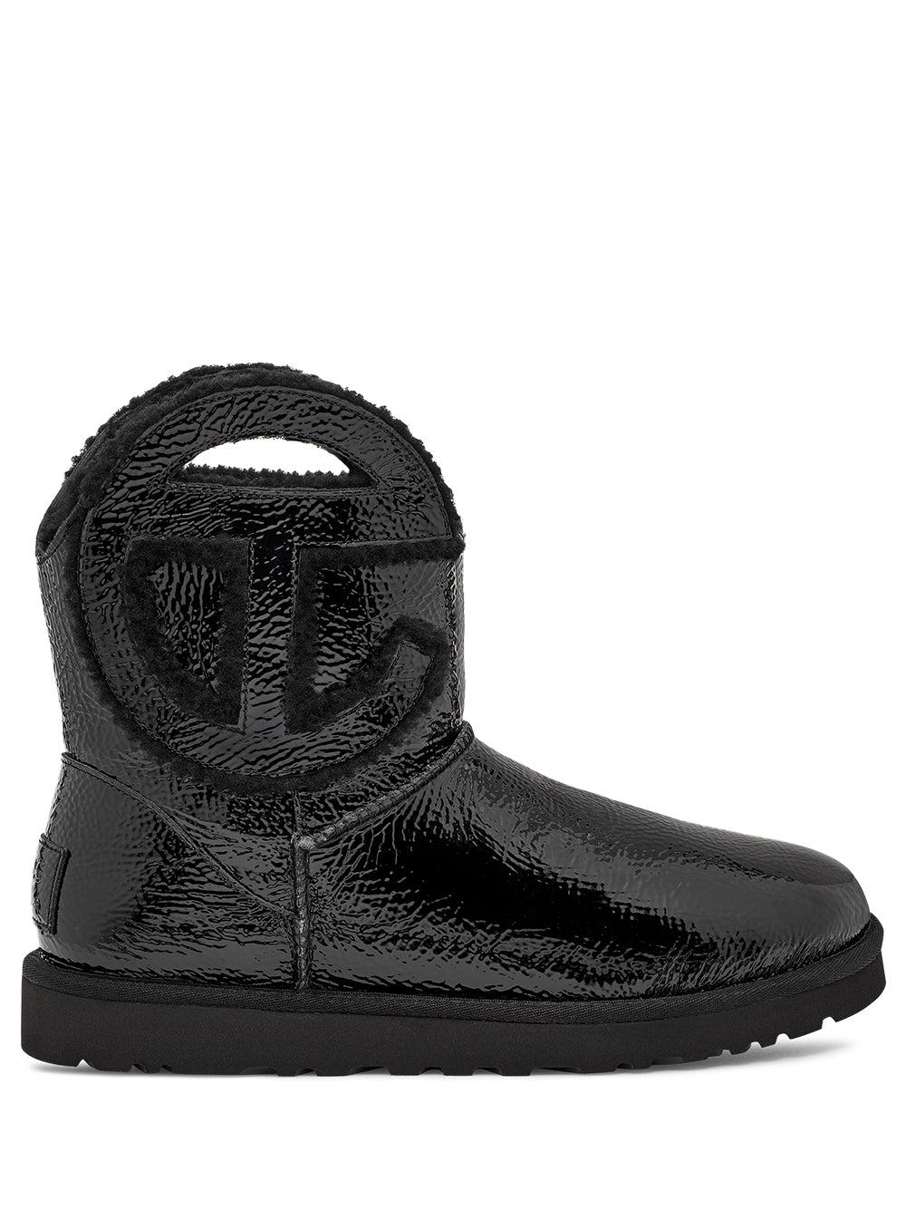 Black ankle ugg boots discount