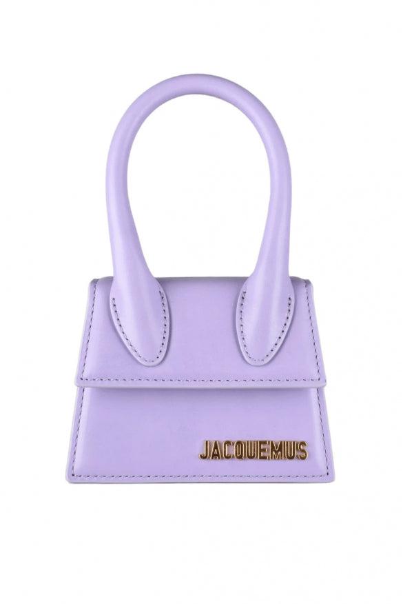 JACQUEMUS 紫 ネットショルダーバッグ Jacquemus Mini Purple Bag with Crossbody Strap Belt
