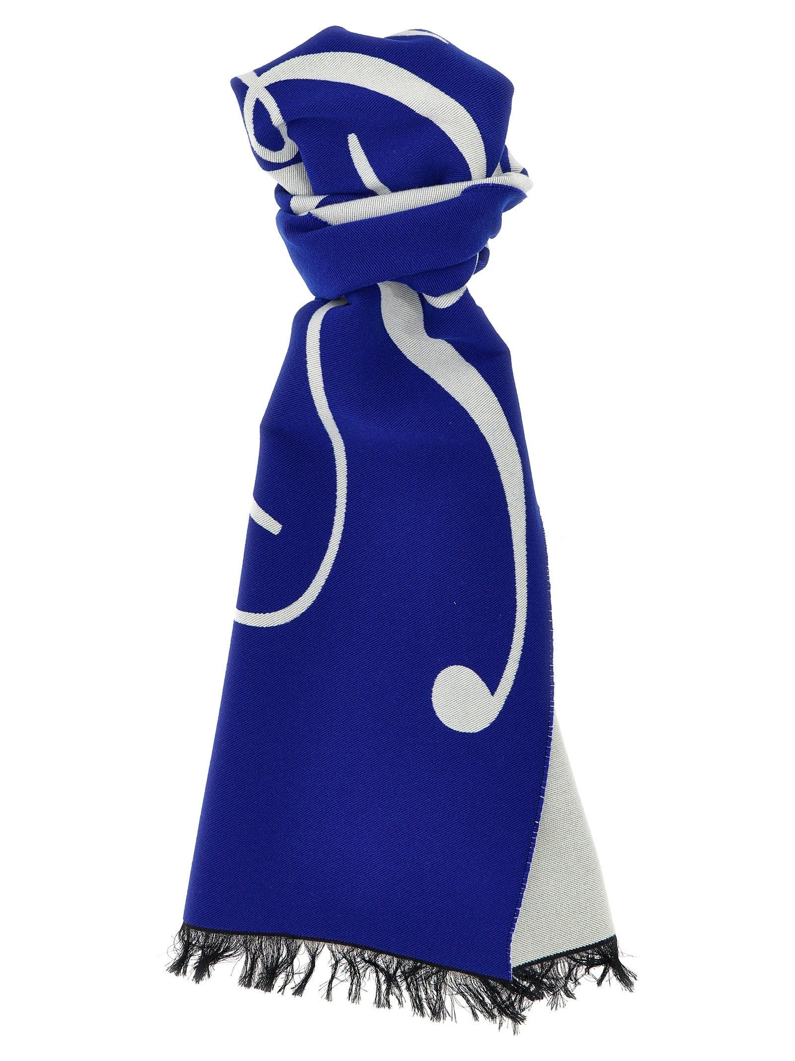 Burberry Logo Sjaal in het Blauw | Lyst NL