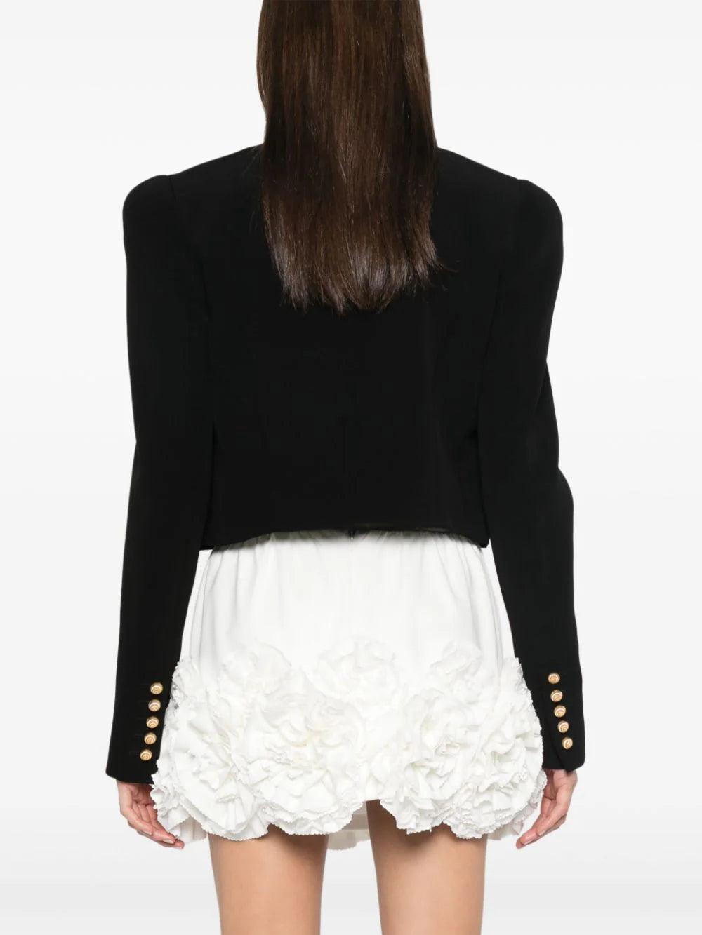 ジャケット BALMAIN 'Chiocciola' button short jacket Black Balmain 'chiocciola' Button Short Jacket | italist