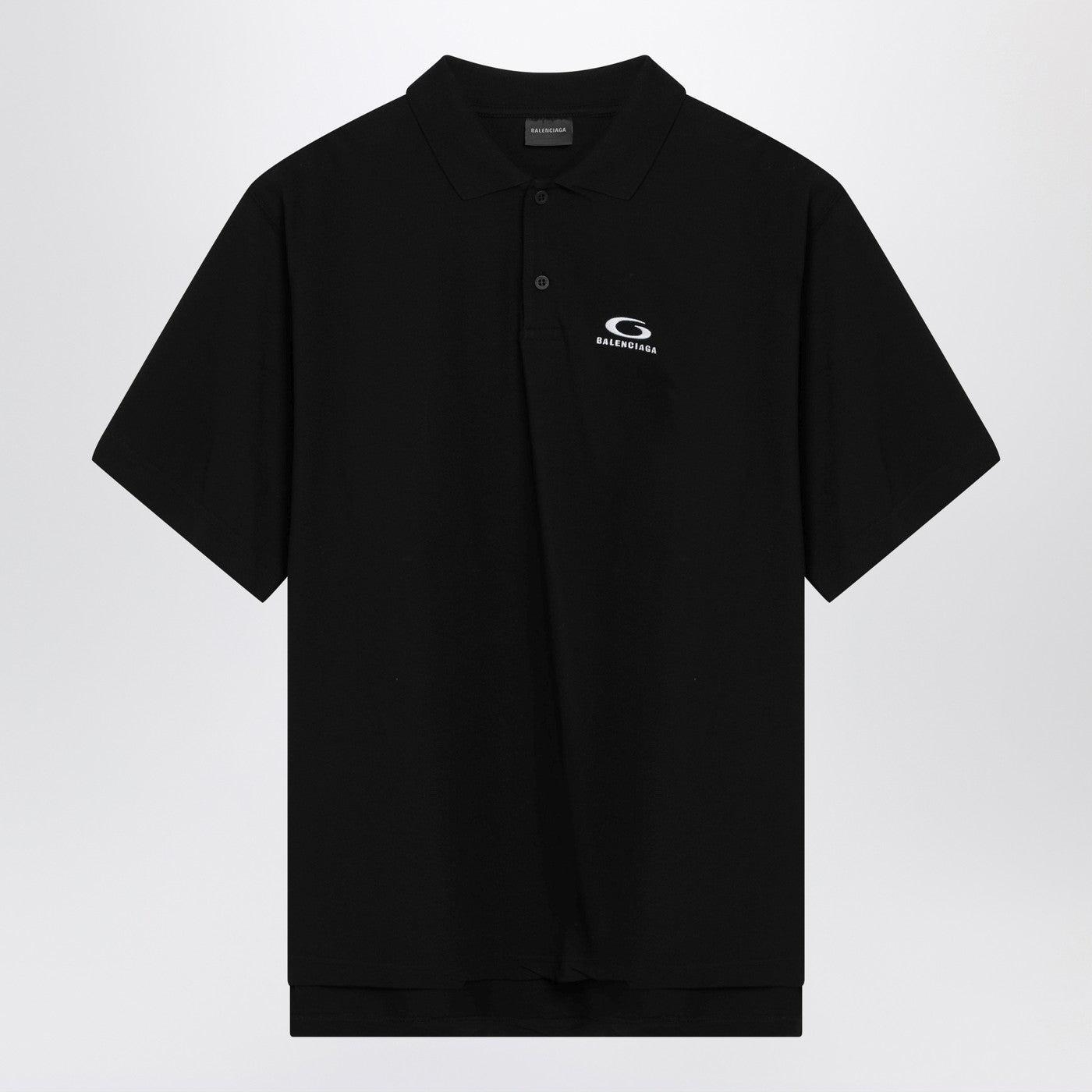 トップス balenciaga Laurel Classic Regular Polo balenciaga-Black-Laurel-