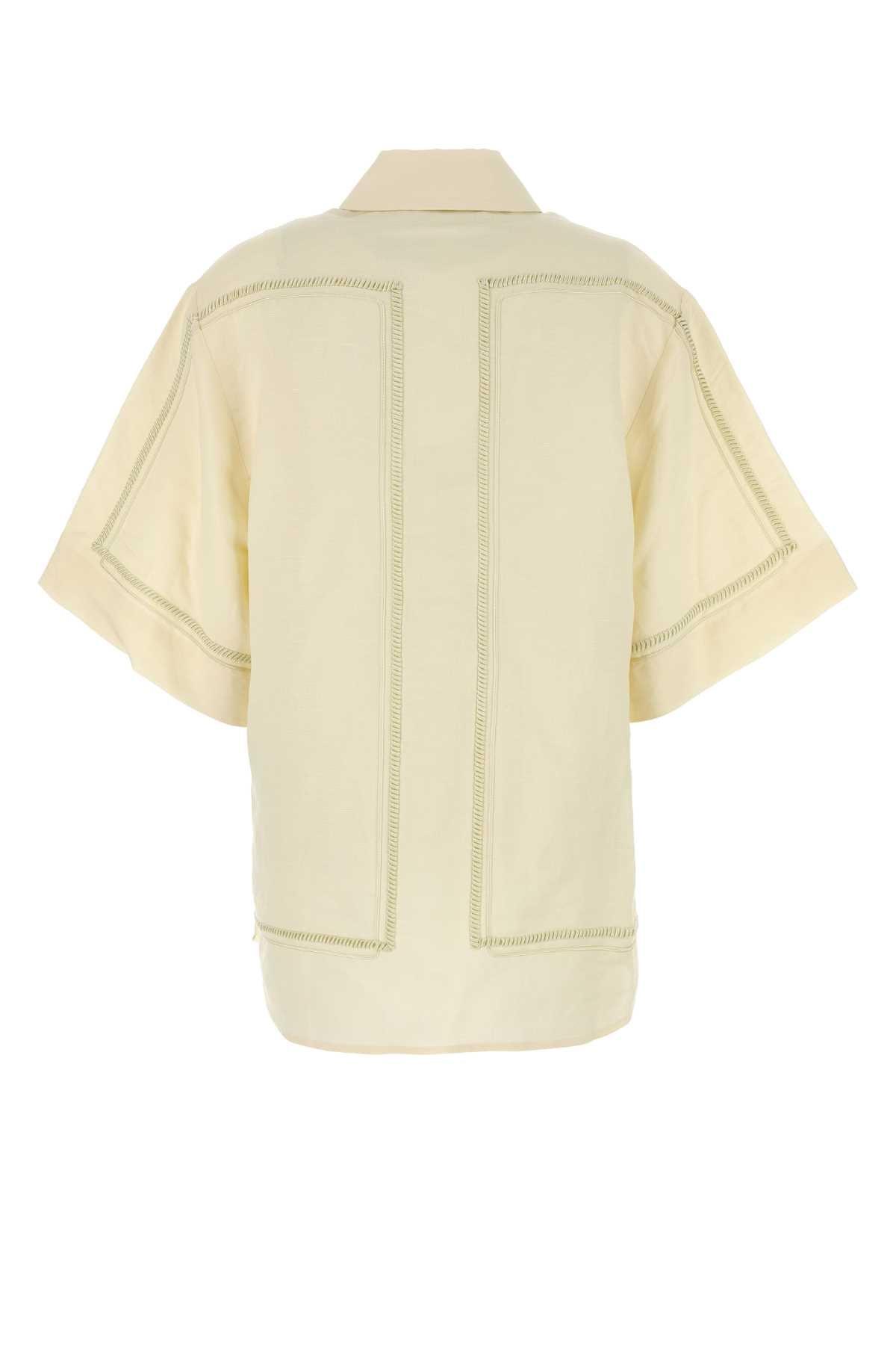 Tシャツ・カットソー camilla and marc Ivory stretch polyester Sissil top Women's T Shirts | Logo Tees, Tanks & More | CAMILLA AND MARC