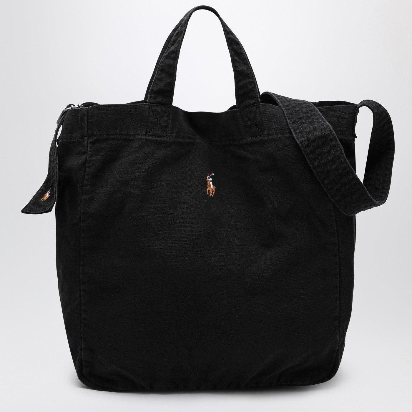 Polo Ralph Lauren Venezia Leather Mini Crossbody Bag in Black for