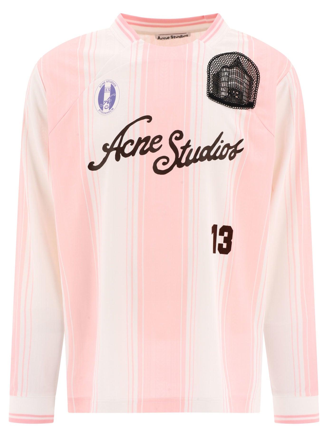 Acne Studios T-Shirt With Logo in Pink for Men | Lyst